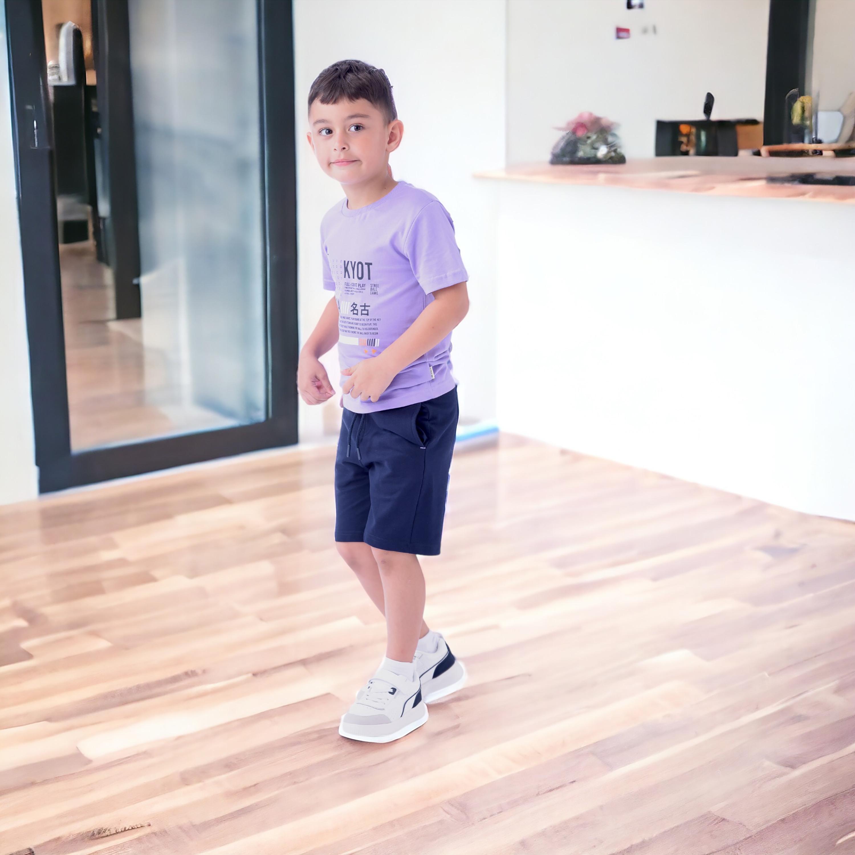 Victor and Jane Kyot Nagoya Printed Short Sleeves T-Shirt & Shorts Set-baby-boys-clothing-setsandcoords-image-5