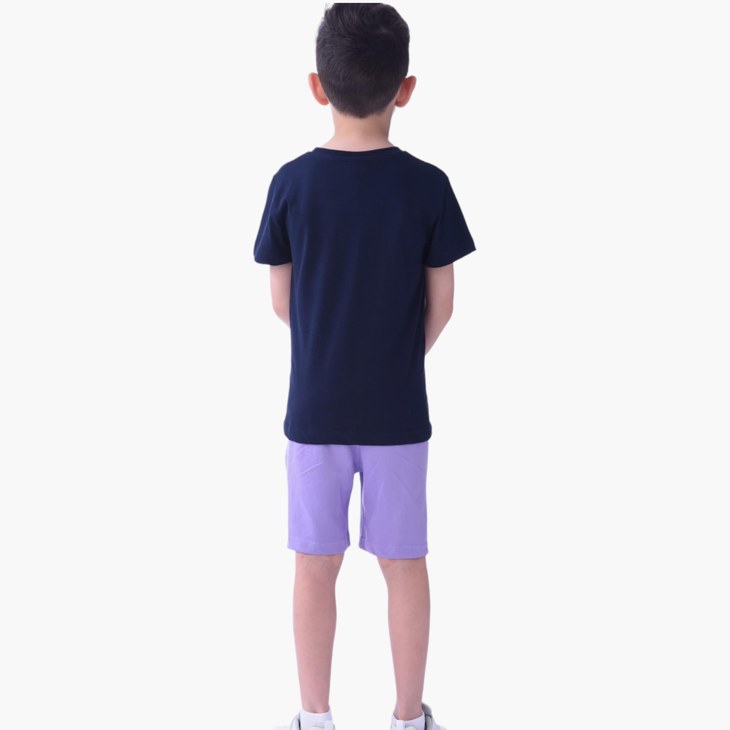 Victor and Jane Street Ball Printed Short Sleeves T-Shirt & Shorts Set-baby-boys-clothing-setsandcoords-image-3