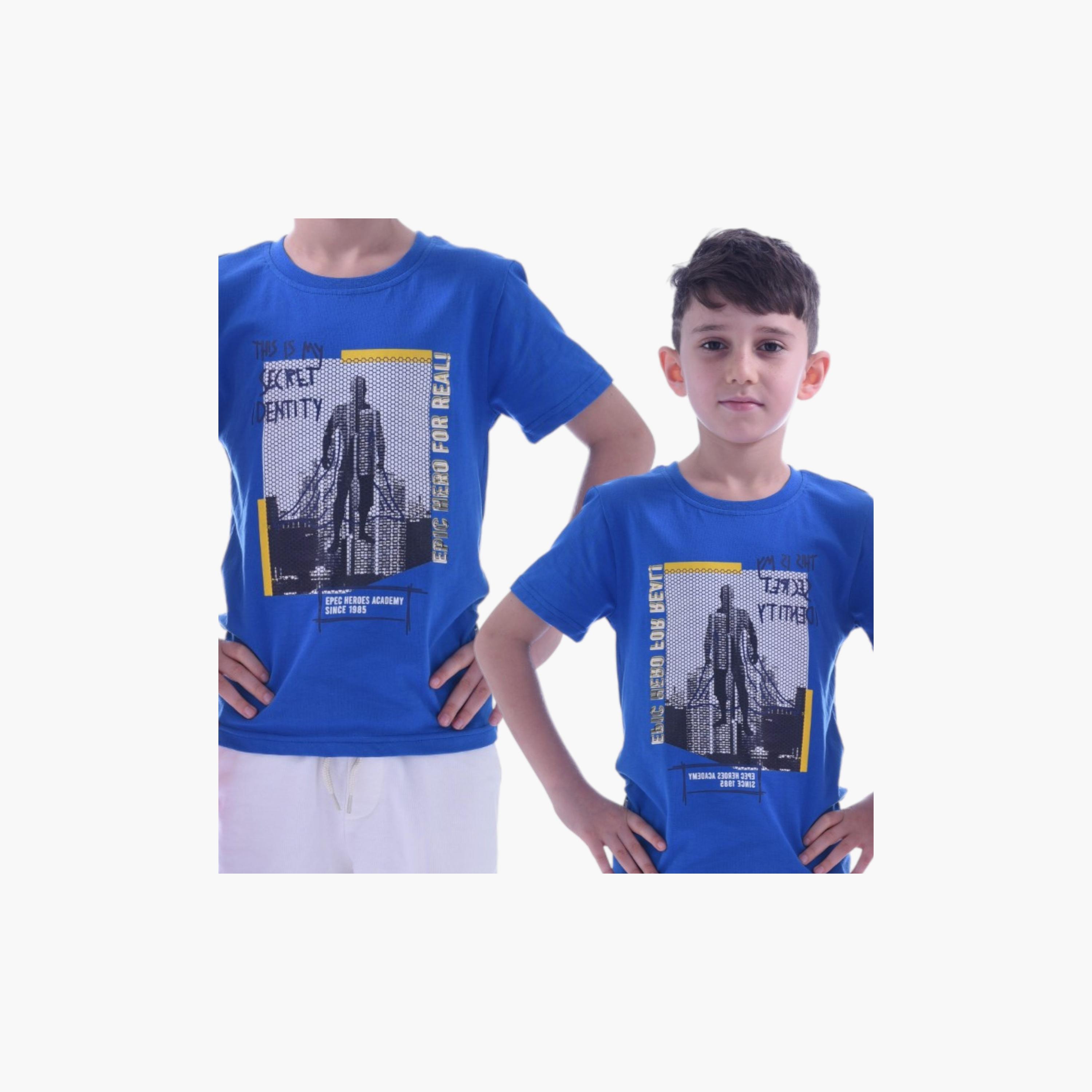 تي شيرت بأكمام قصيرة 3 قطع مطبوعة من فيكتور اند جين -boys-clothing-tshirtsandpolos-image-4