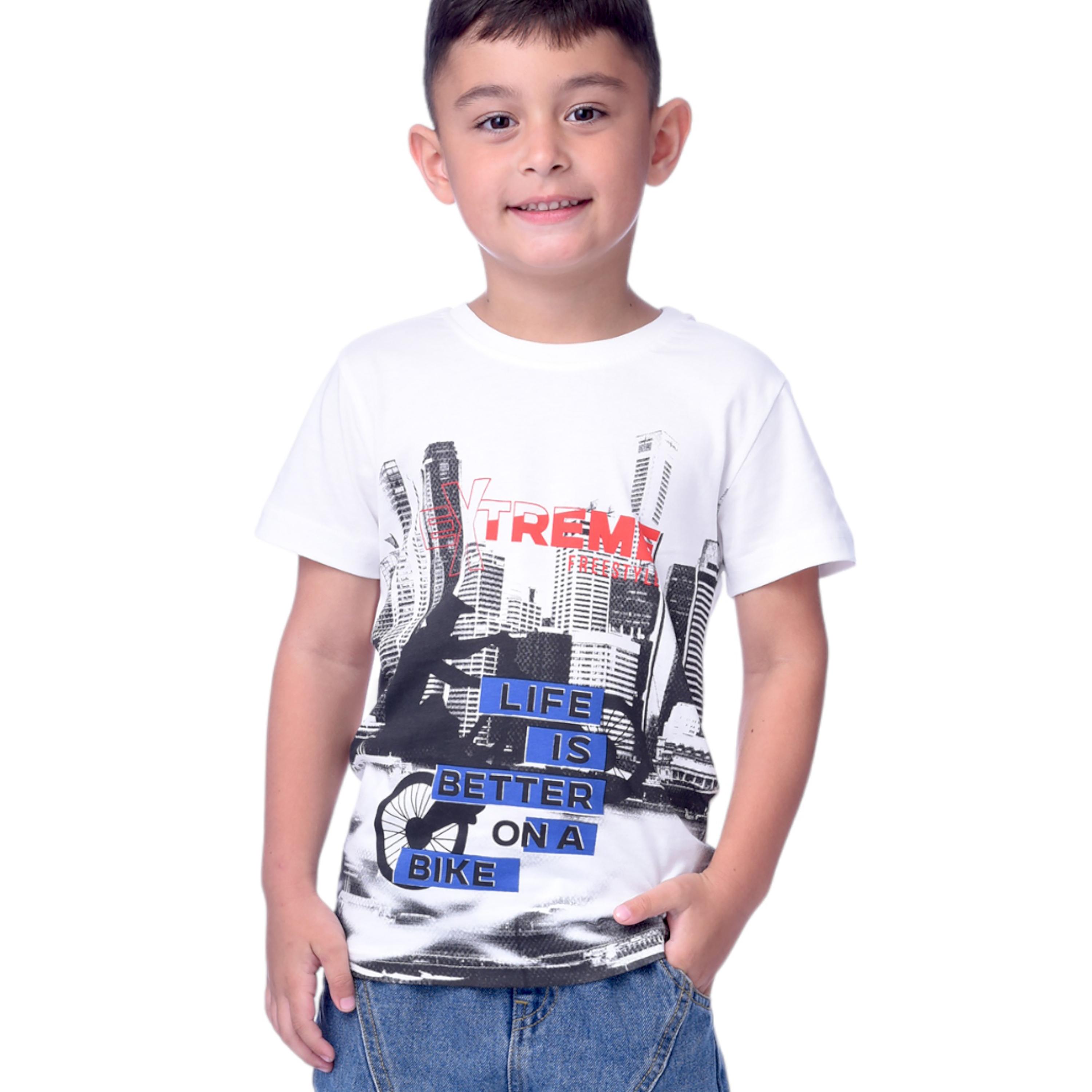 تي شيرت بأكمام قصيرة 3 قطع مطبوعة من فيكتور اند جين -boys-clothing-tshirtsandpolos-image-3