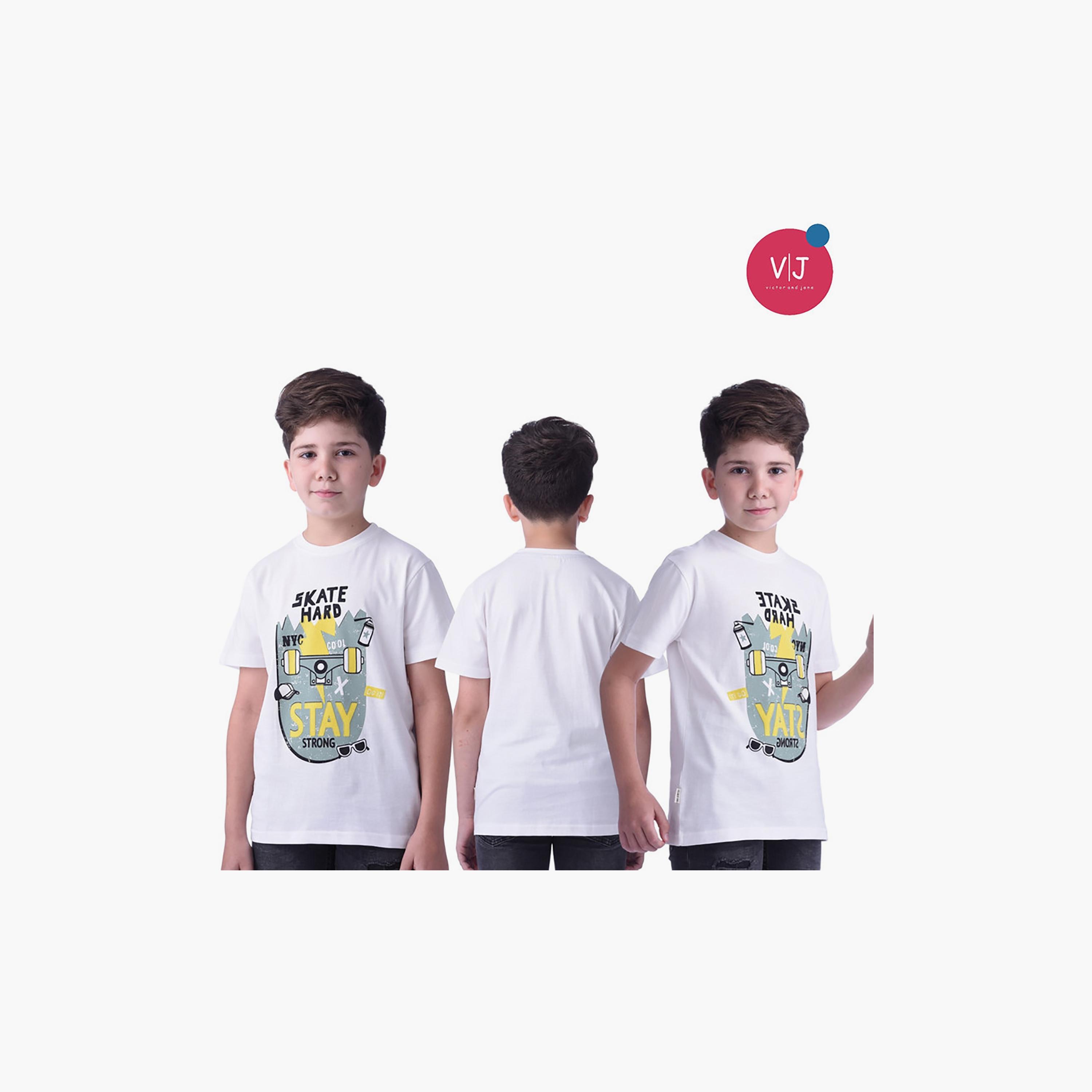 Victor and Jane K8 Printed Short Sleeves T-Shirt-boys-clothing-tshirtsandpolos-image-4