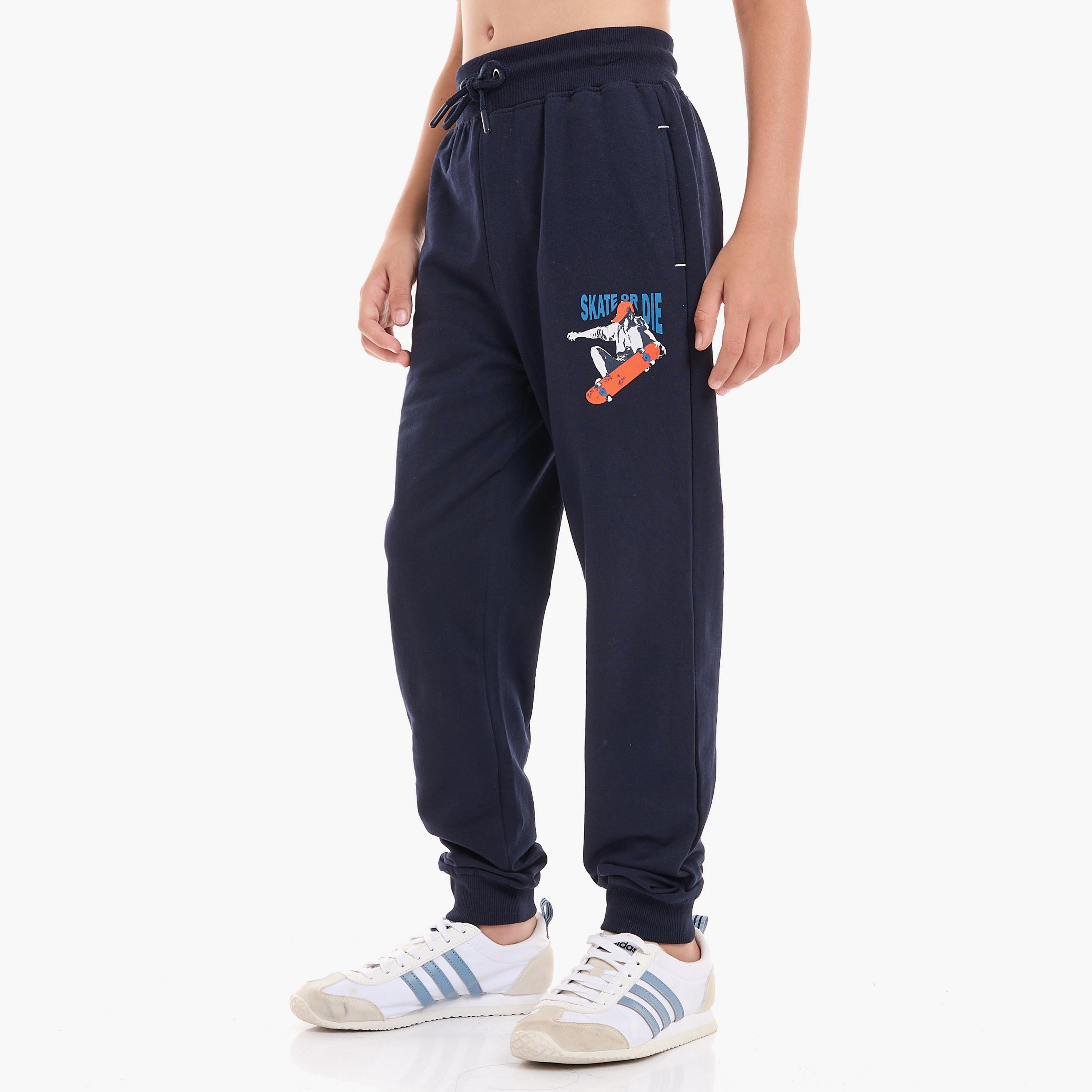 Victor and Jane Printed Short Sleeves T-Shirt with Joggers-boys-clothing-setsandcoords-image-5