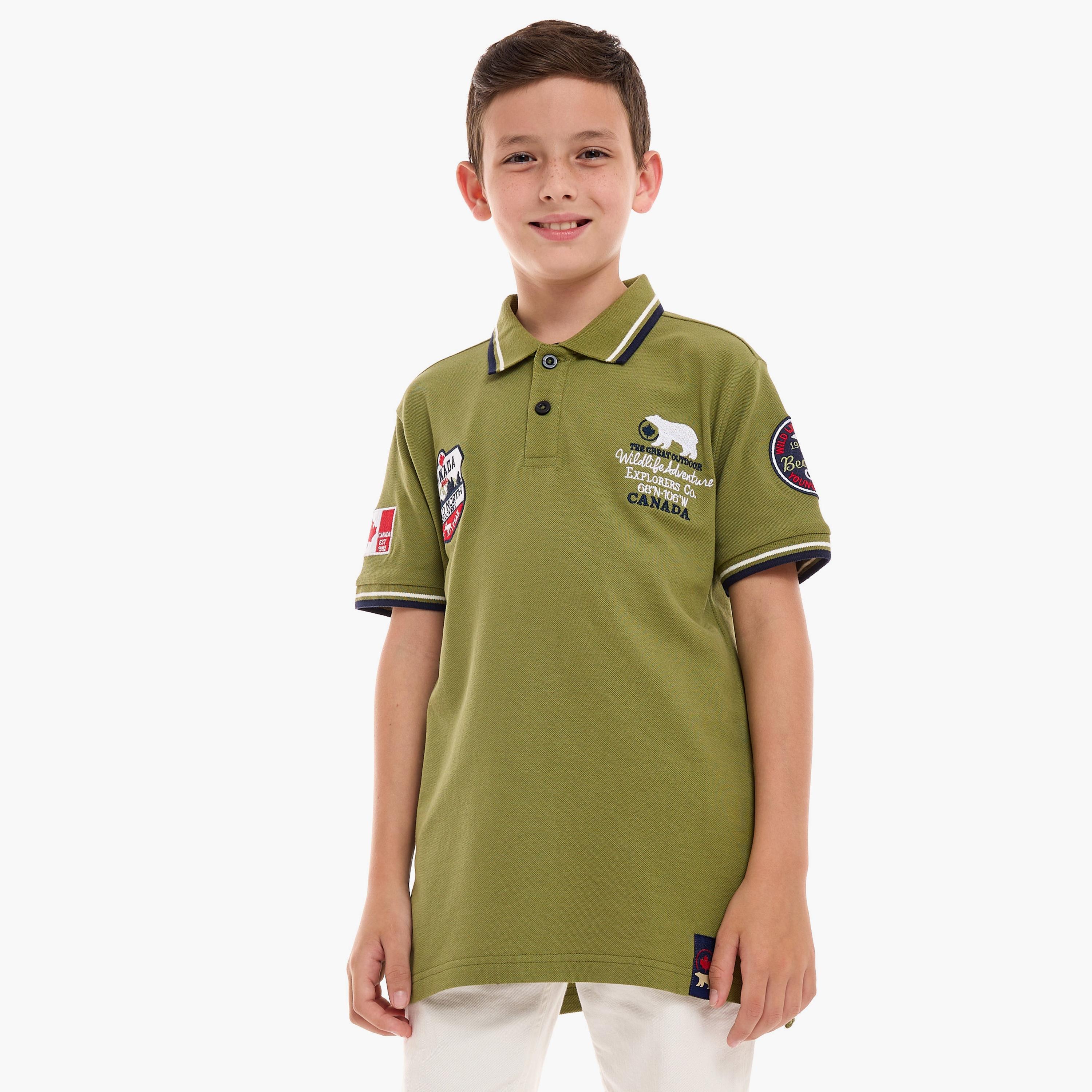 تيشيرت بأكمام قصيرة مطرز من فيكتور اند جين-boys-clothing-tshirtsandpolos-image-1