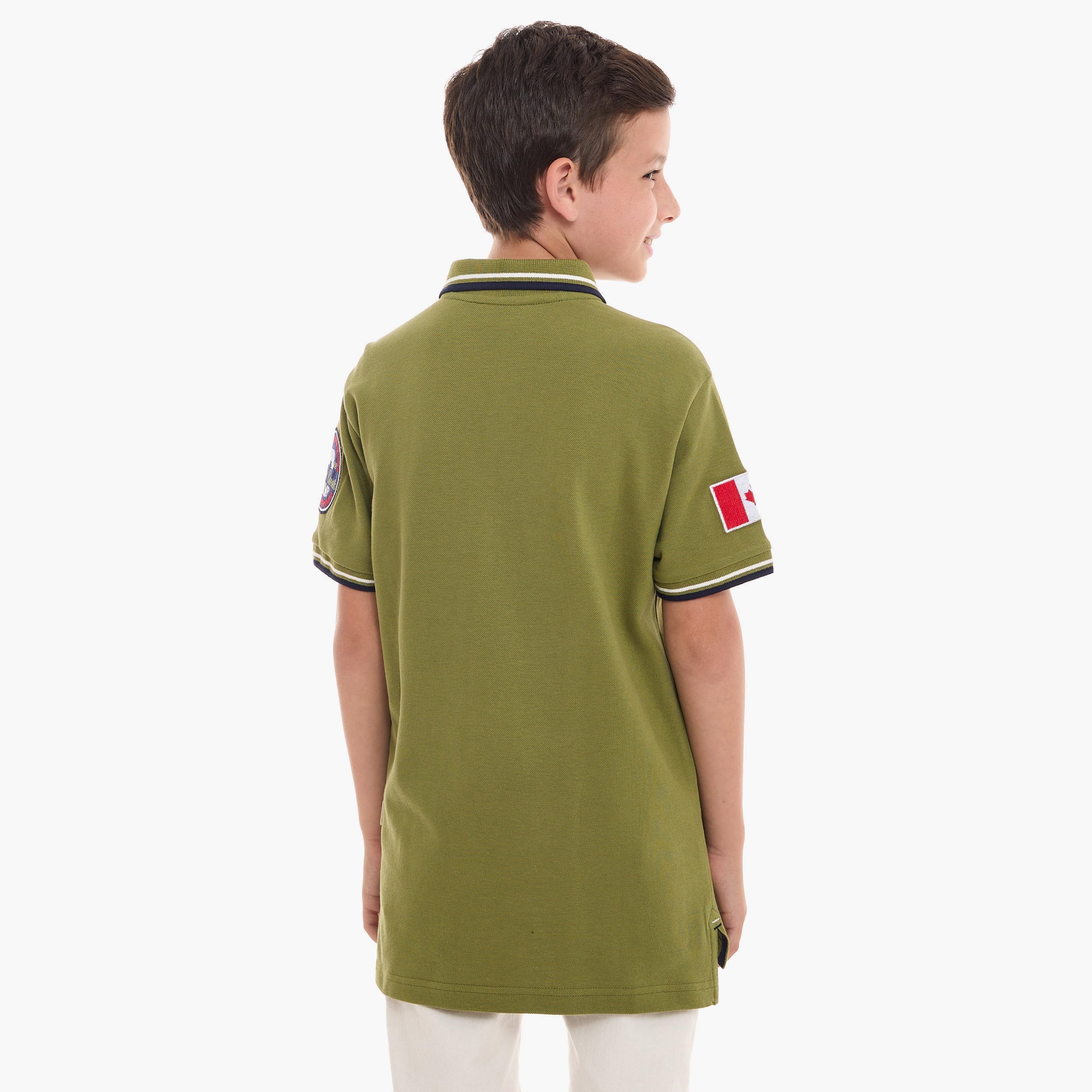 تيشيرت بأكمام قصيرة مطرز من فيكتور اند جين-boys-clothing-tshirtsandpolos-image-2