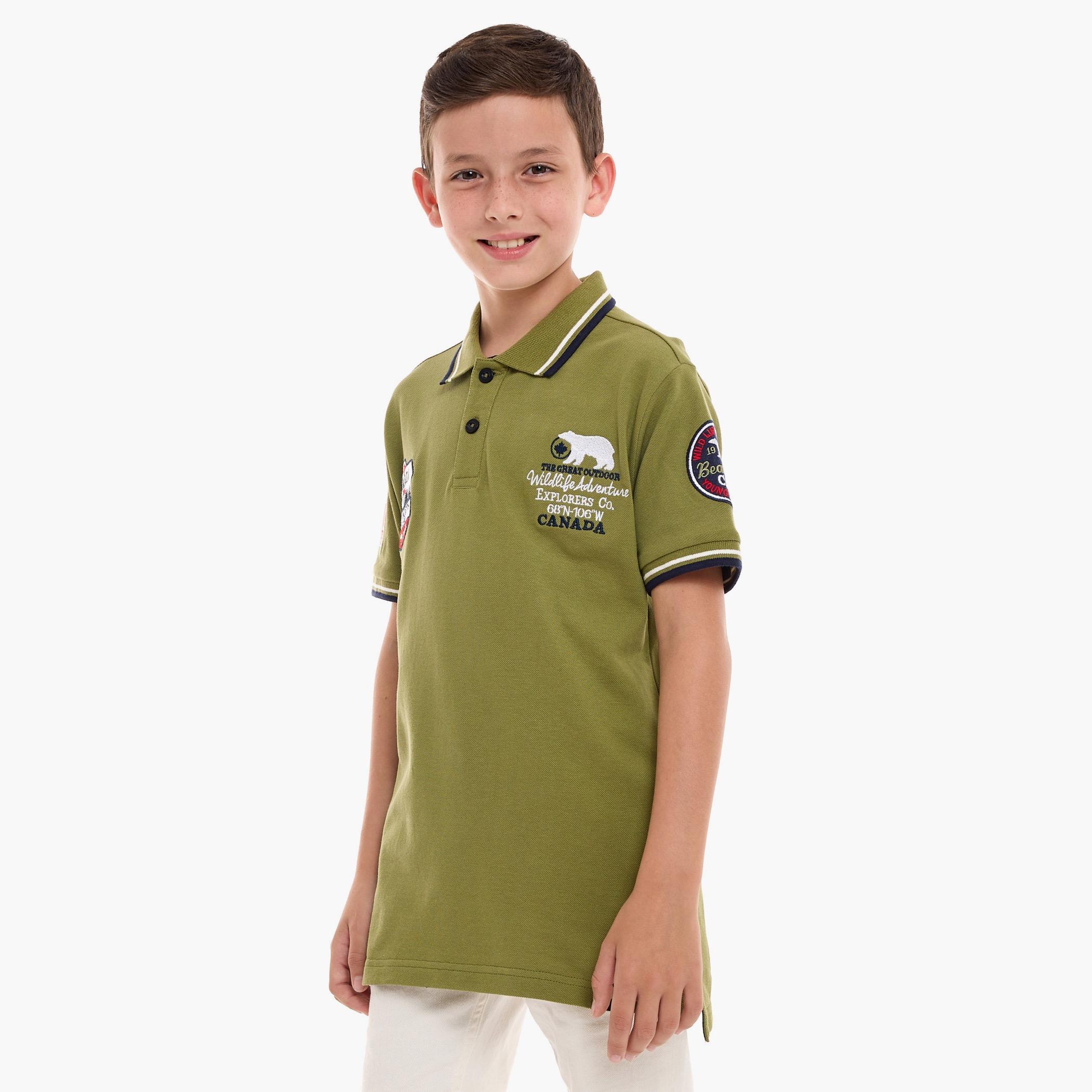 تيشيرت بأكمام قصيرة مطرز من فيكتور اند جين-boys-clothing-tshirtsandpolos-image-3