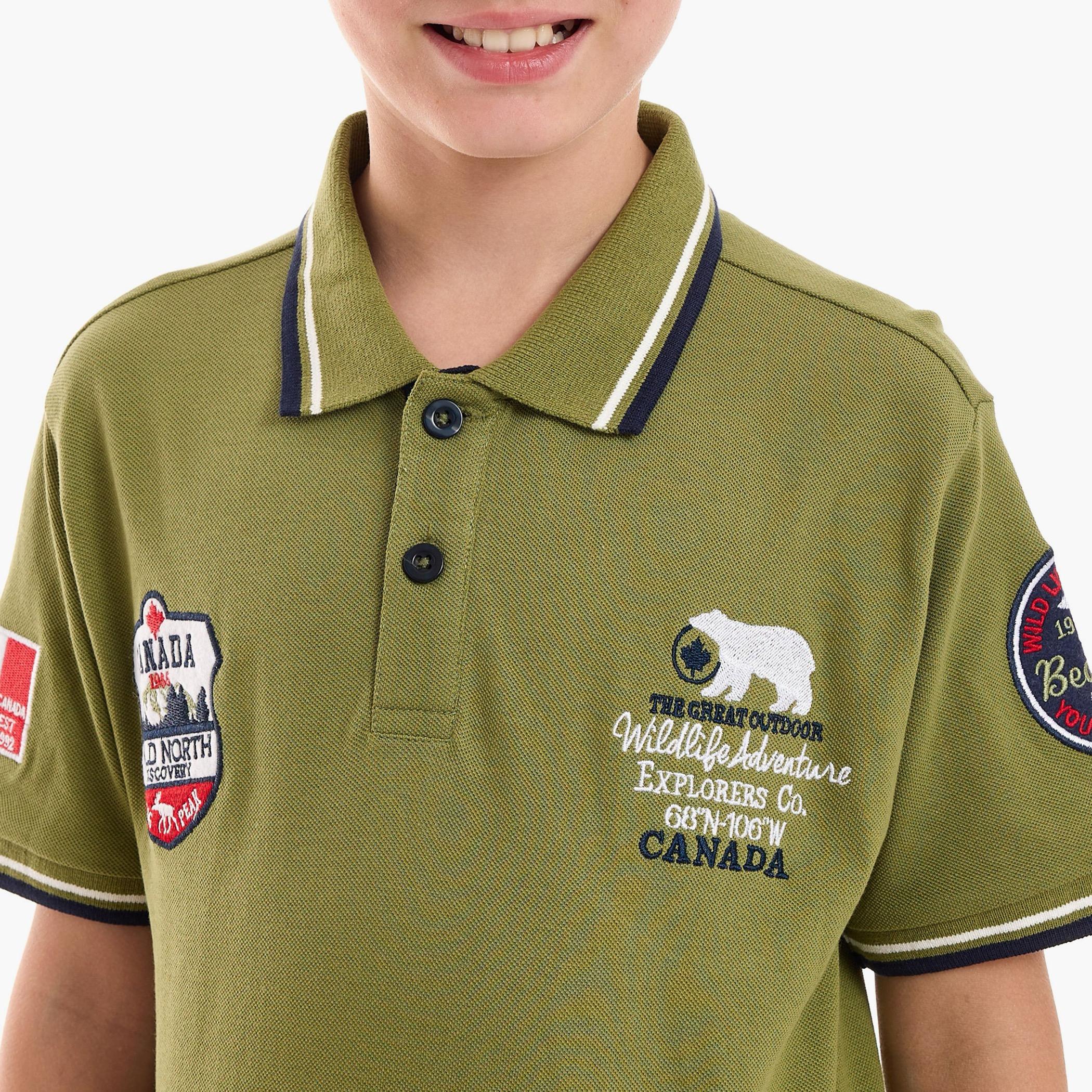 تيشيرت بأكمام قصيرة مطرز من فيكتور اند جين-boys-clothing-tshirtsandpolos-image-5