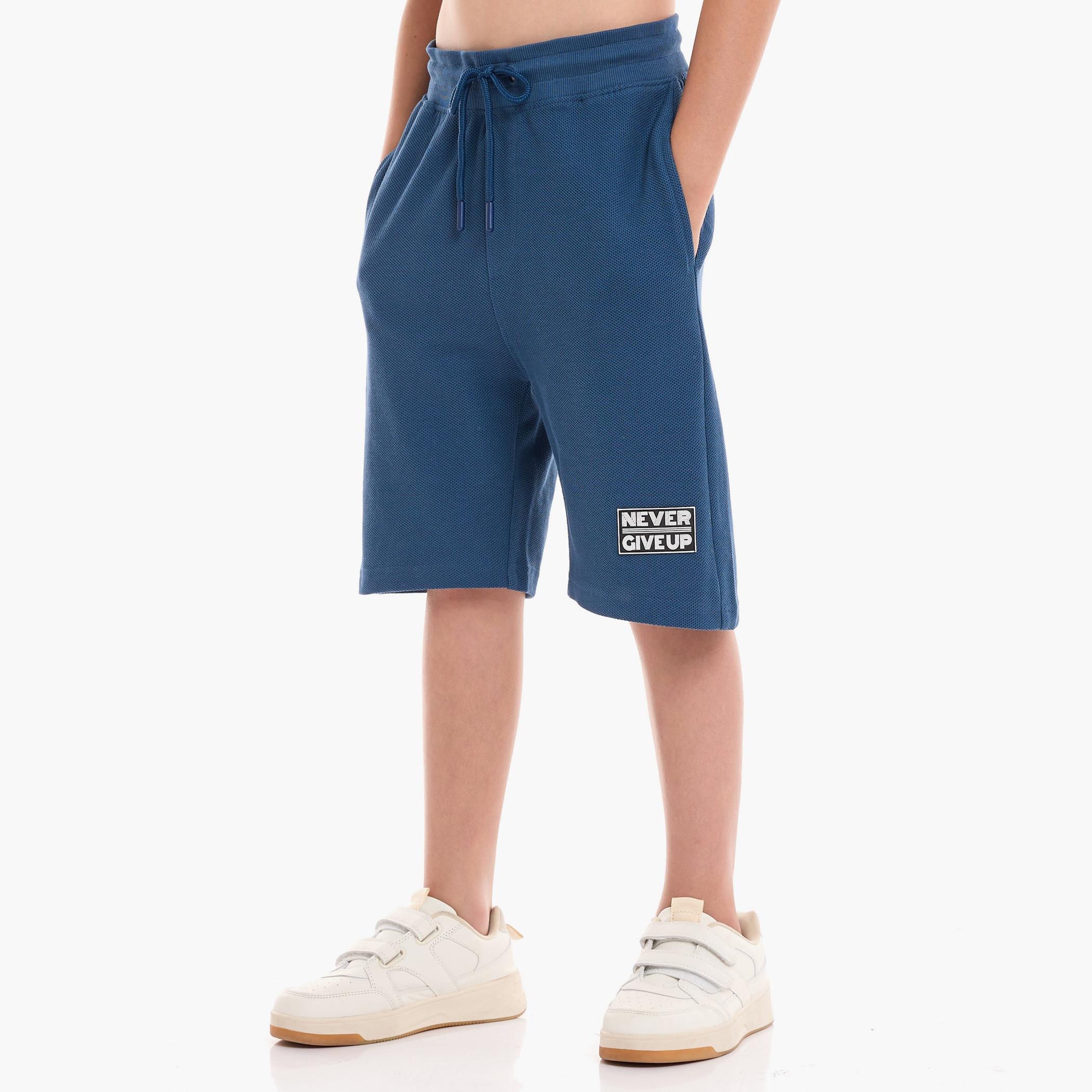 Victor and Jane Solid Short Sleeves T-Shirt with Shorts-boys-clothing-setsandcoords-image-5