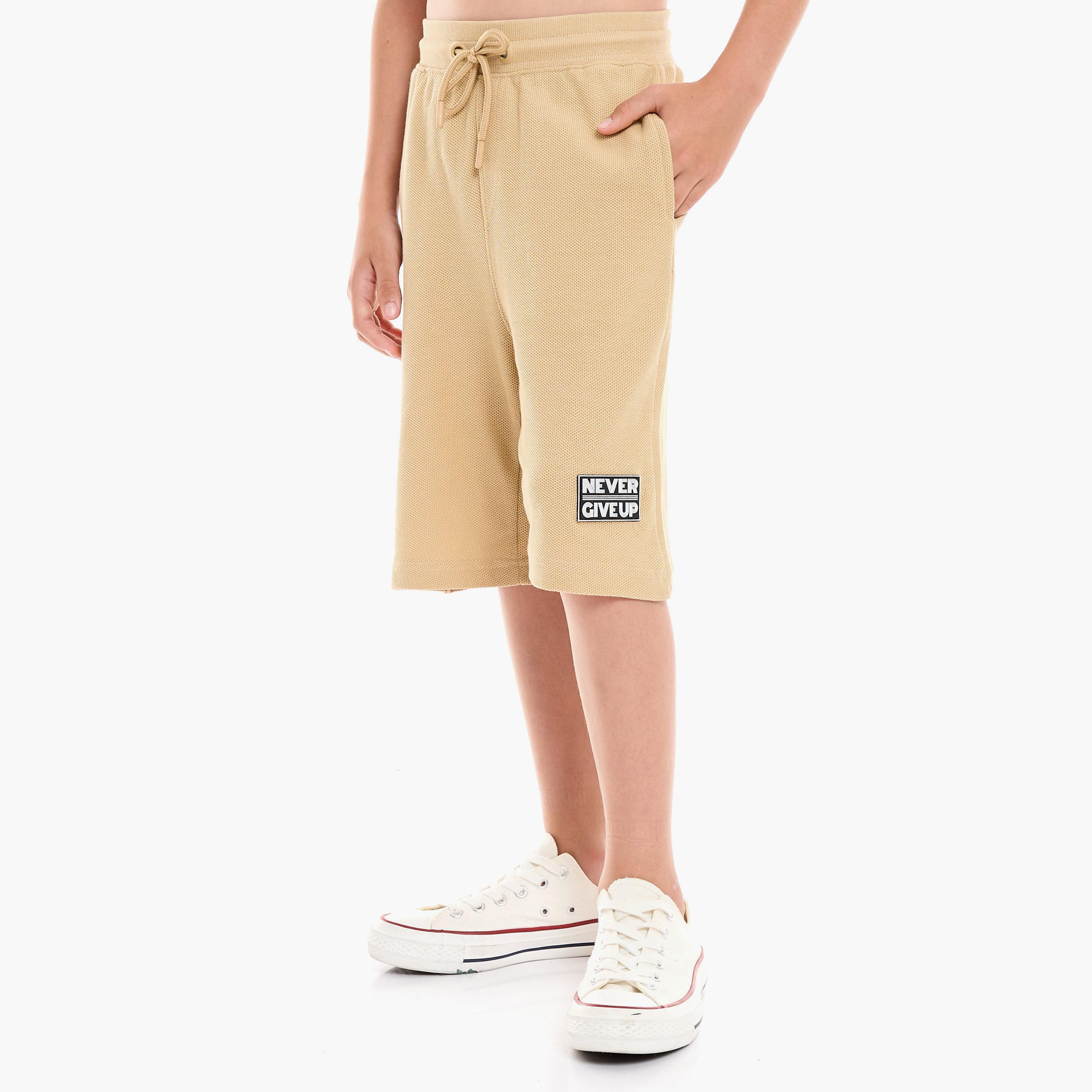 Victor and Jane Solid Short Sleeves T-Shirt with Shorts-boys-clothing-setsandcoords-image-5
