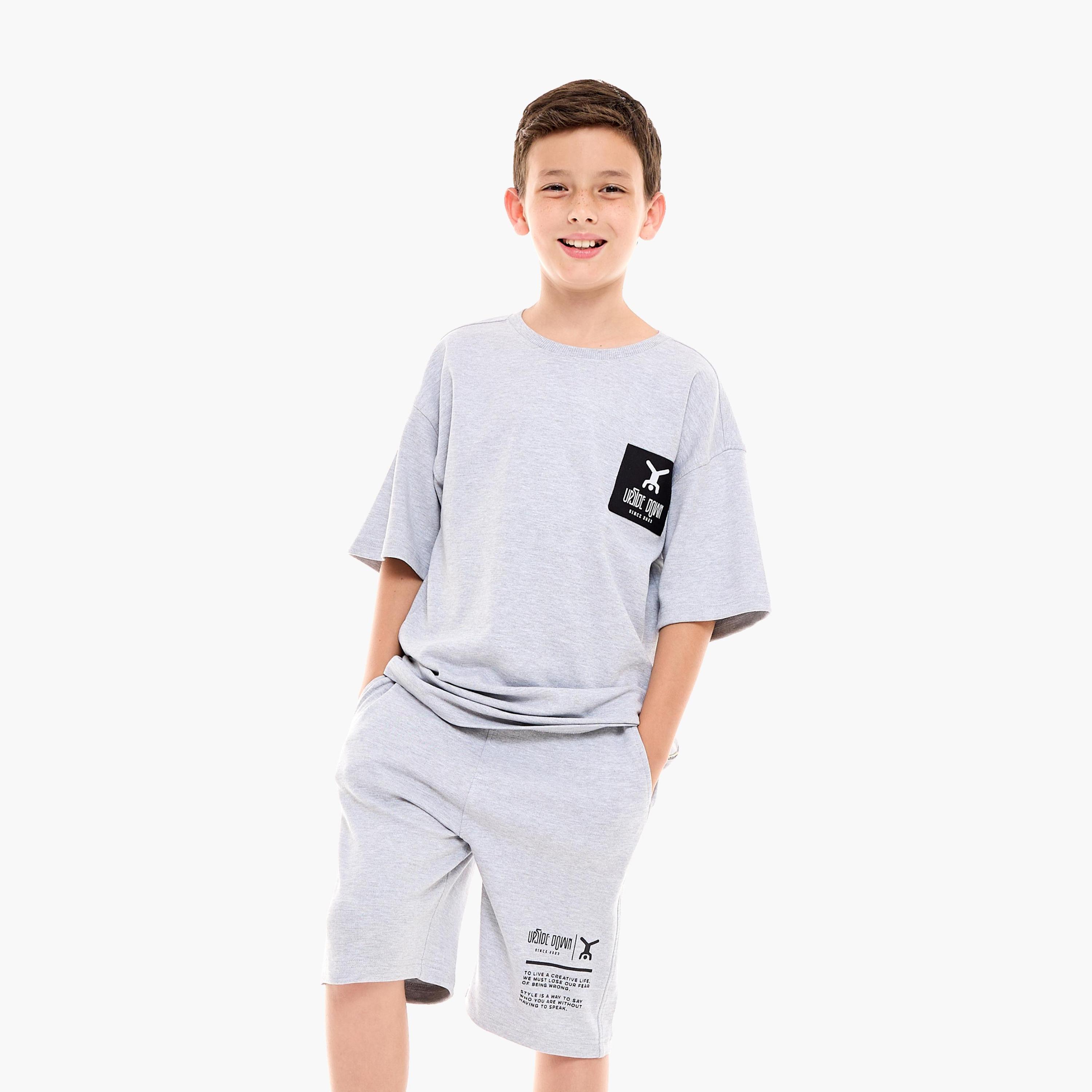 طقم من قطعتين: تيشيرت وشورت مريح من فيكتور آند جين-boys-clothing-setsandcoords-image-1