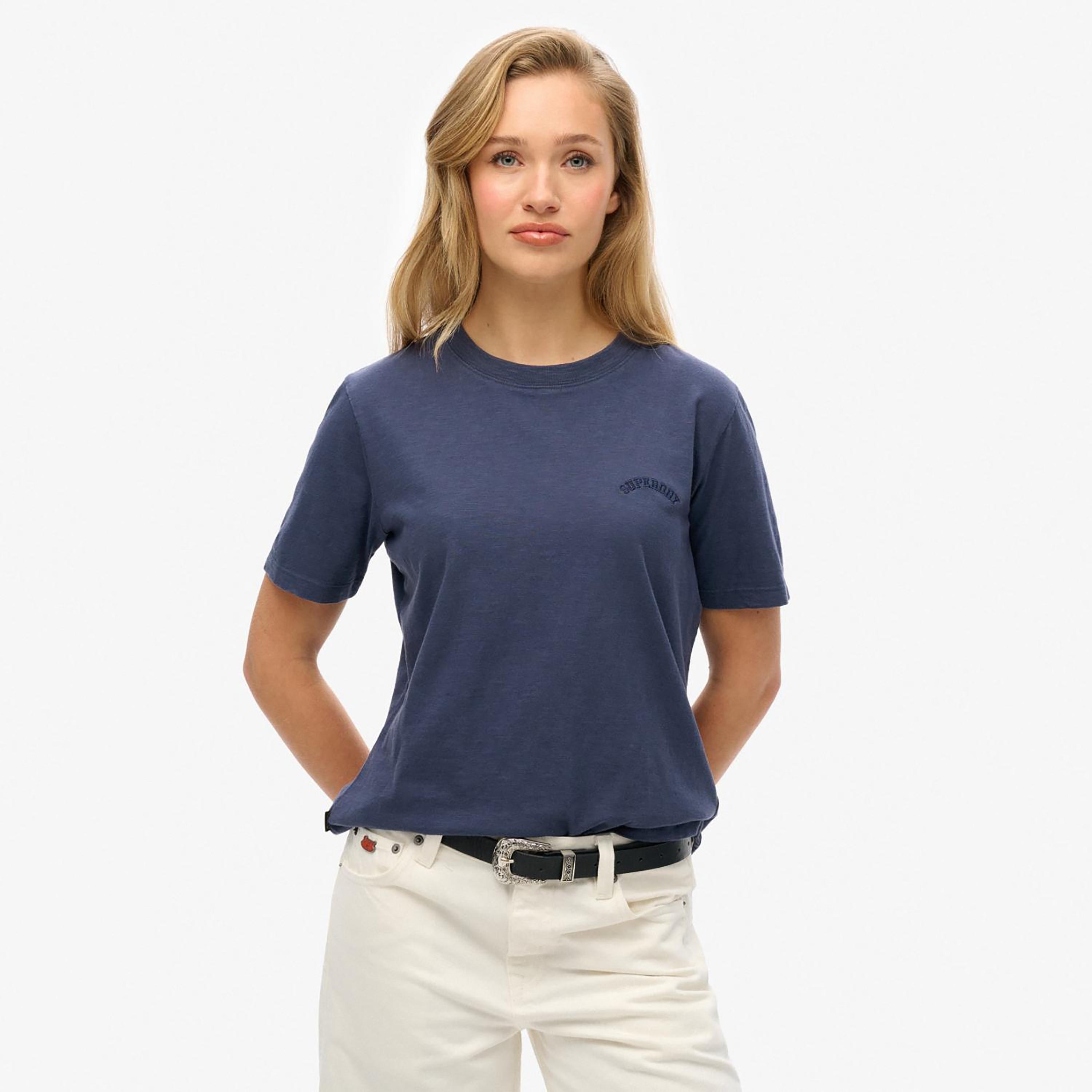 Superdry Plain Crew Neck Short Sleeves Women's T-Shirt-women-clothing-tshirts-image-1