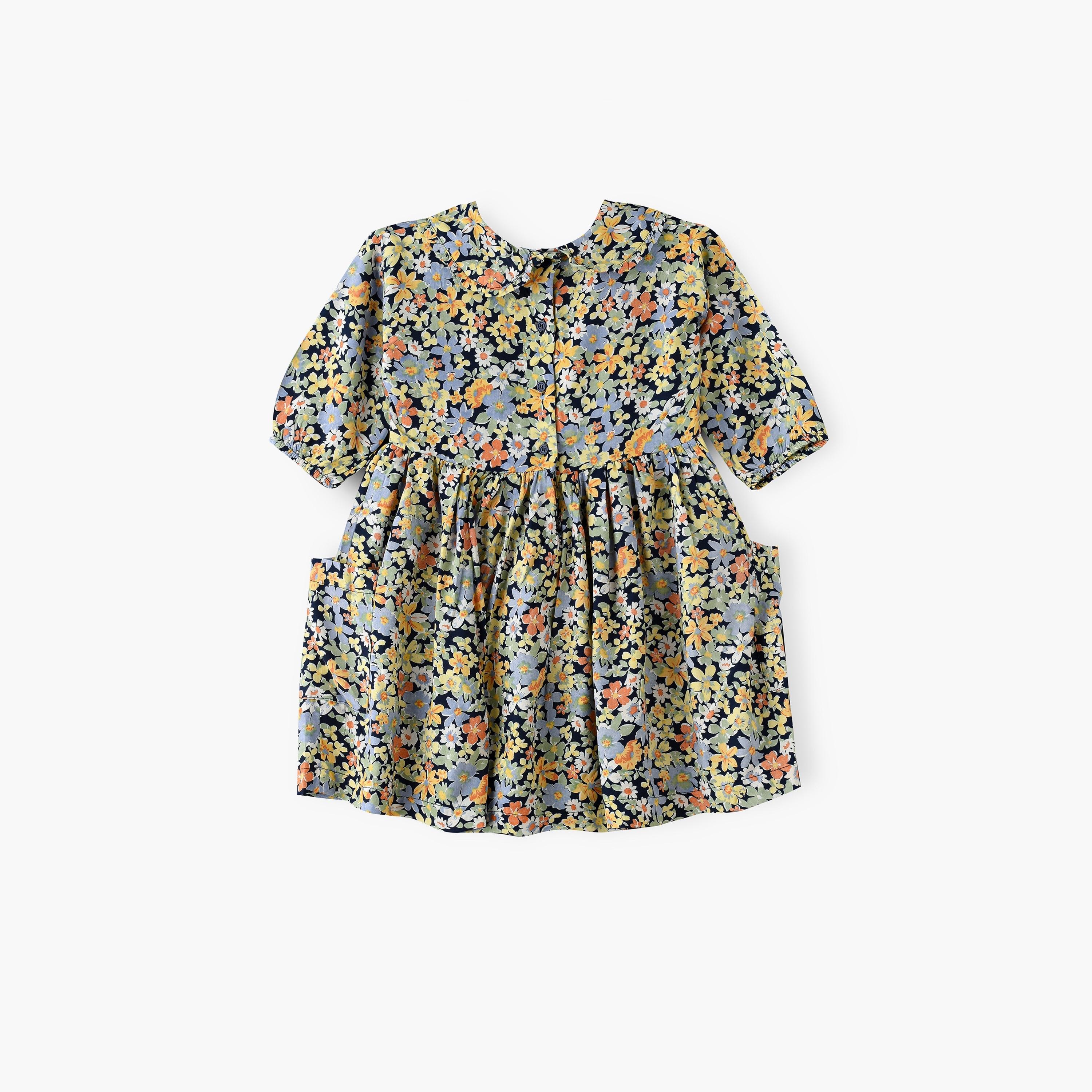 UniqKidz Floral Printed Long Sleeves Dress-girls-clothing-dressesandjumpsuits-image-2