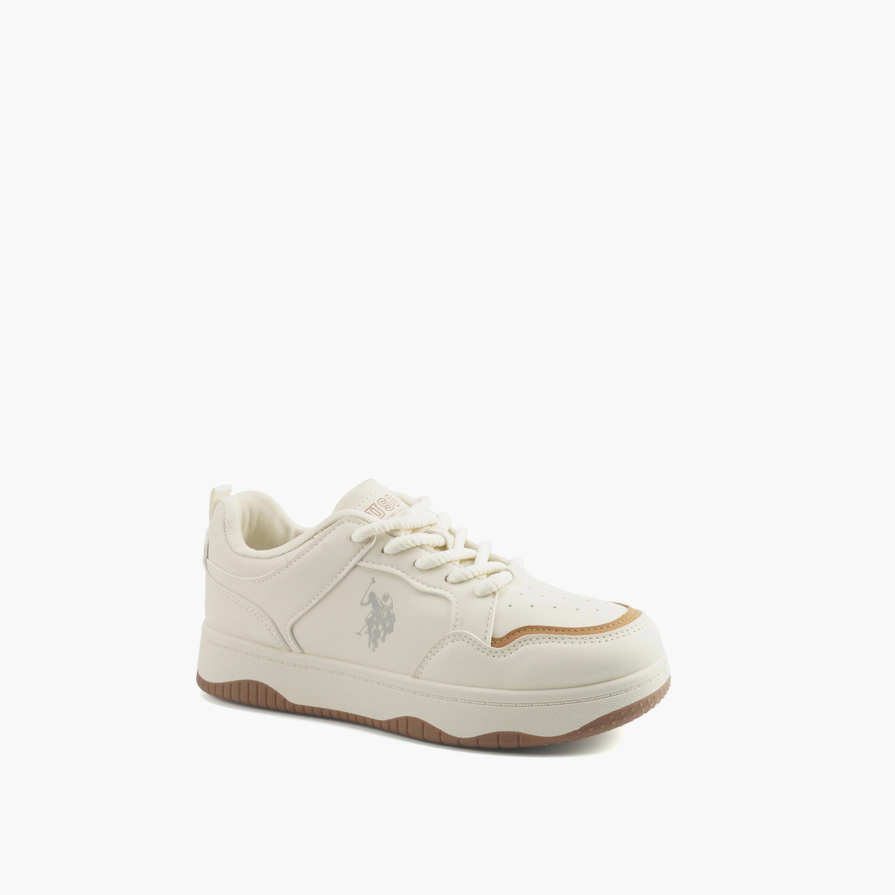 U.S. Polo Assn Women's Lace-Up Low Ankle Sneakers | WECTOR-GLB-5PR-WOMEN-OD-women-shoes-sneakers-image-1