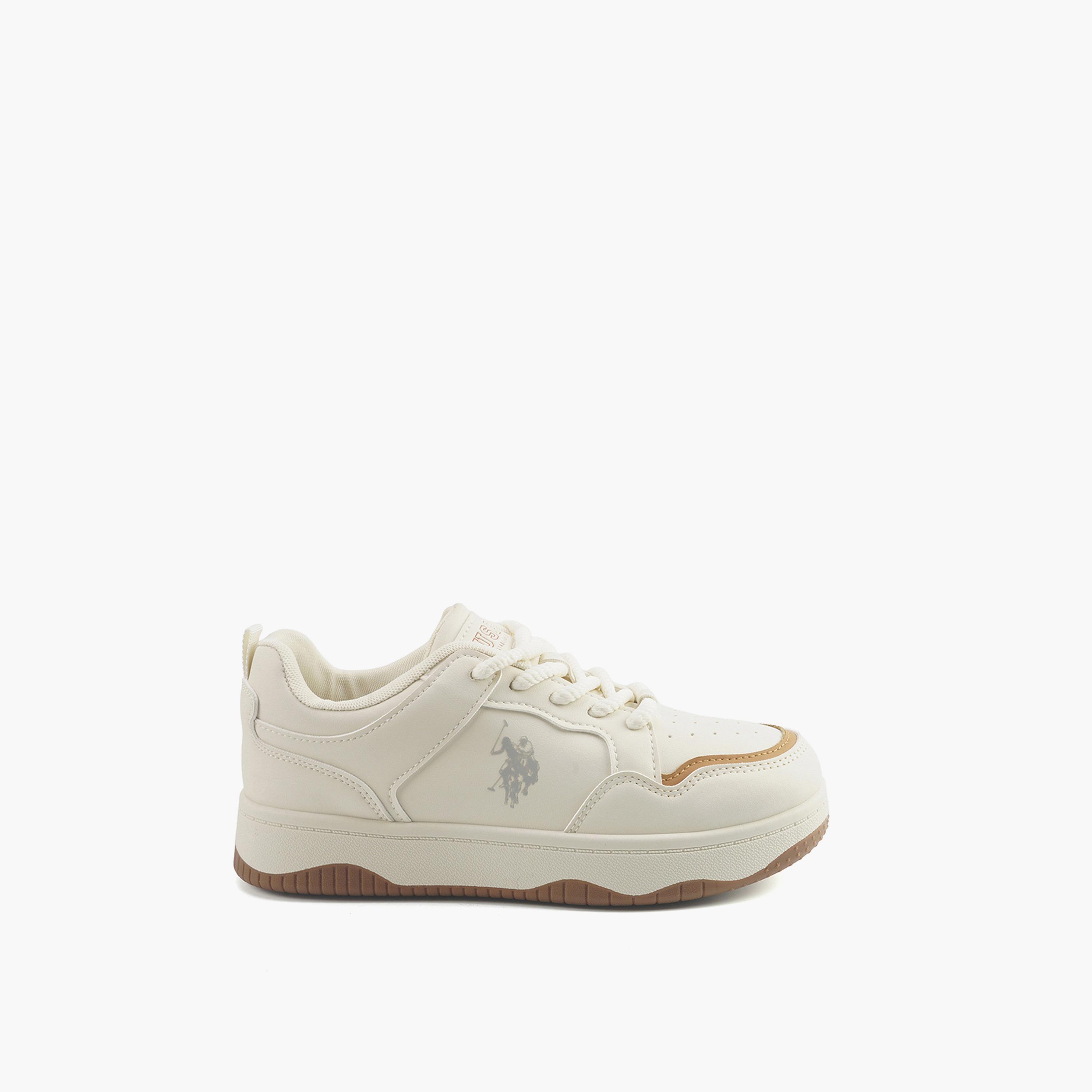 U.S. Polo Assn Women's Lace-Up Low Ankle Sneakers | WECTOR-GLB-5PR-WOMEN-OD-women-shoes-sneakers-image-2