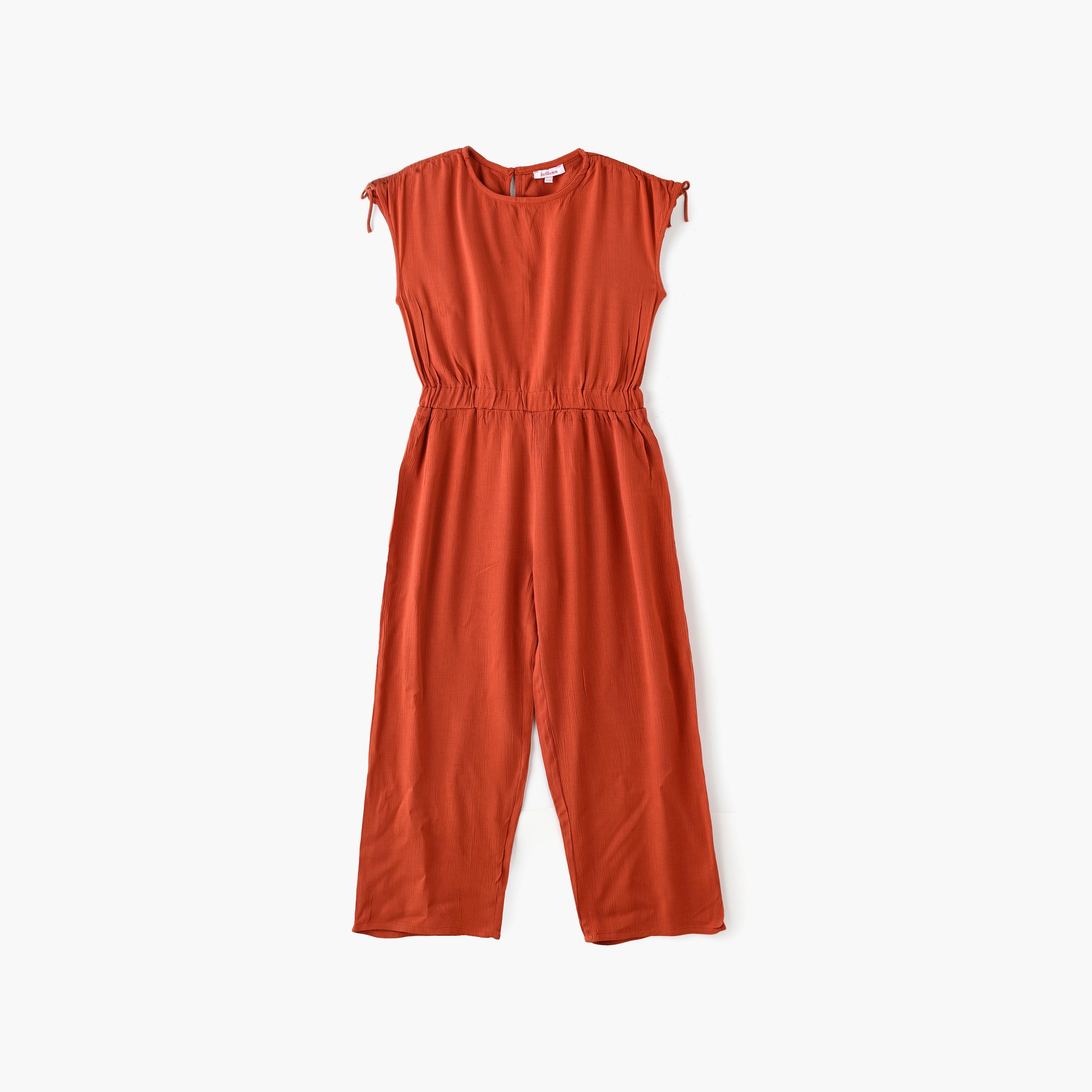 جامبسوت سادة بأكمام قصيرة من يونيكيدز-girls-clothing-dressesandjumpsuits-image-1