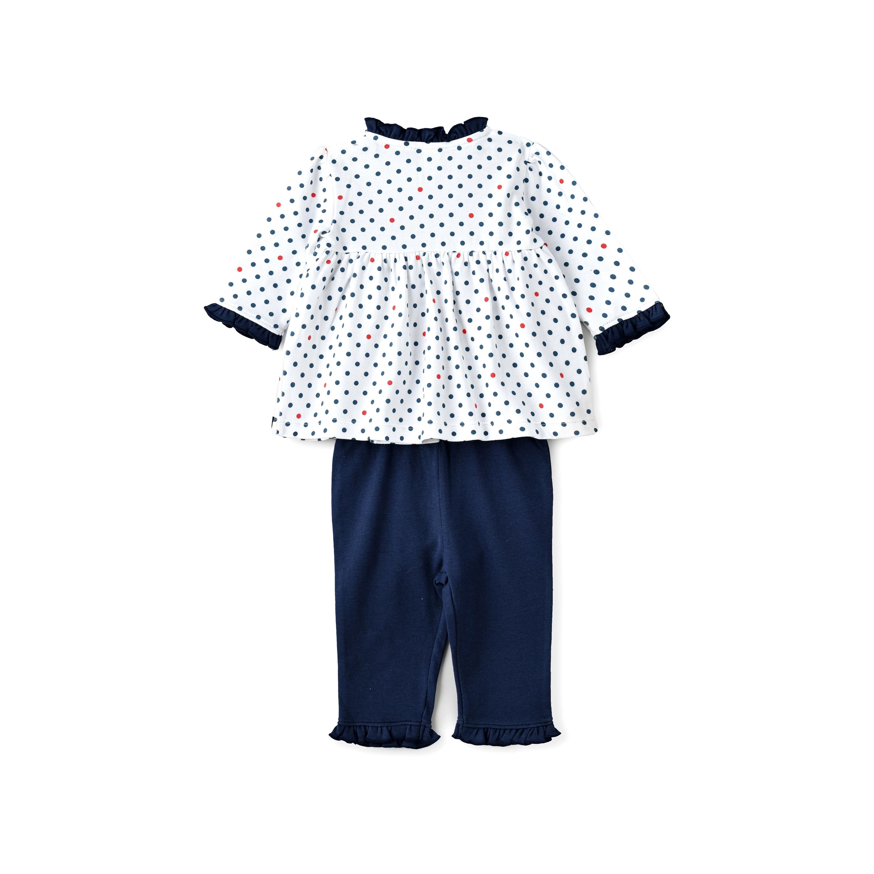بلوزة  مطبوعة بأكمام طويلة مع بنطال ضيق قطعتين من يونيك كيدز-baby-girls-clothing-setsandcoords-image-2