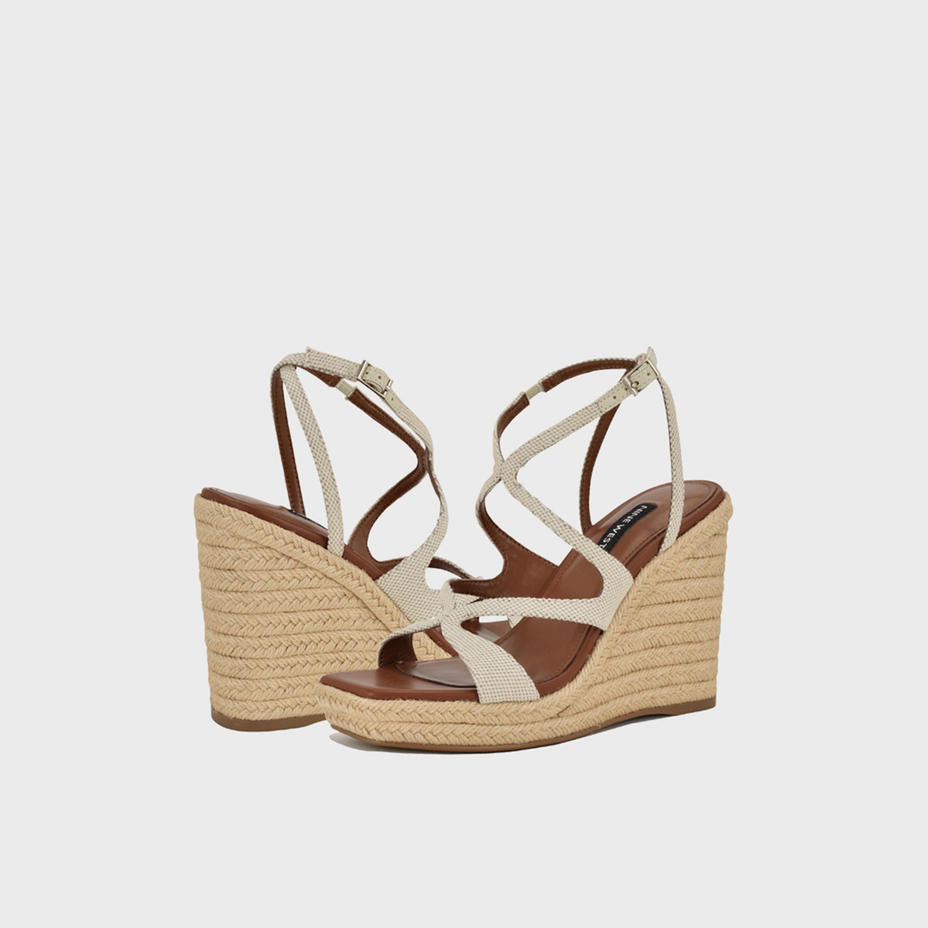 Nine West Women's Buckle Strap Wedges | WNADRIANE2-women-shoes-sandals-heeled-image-3