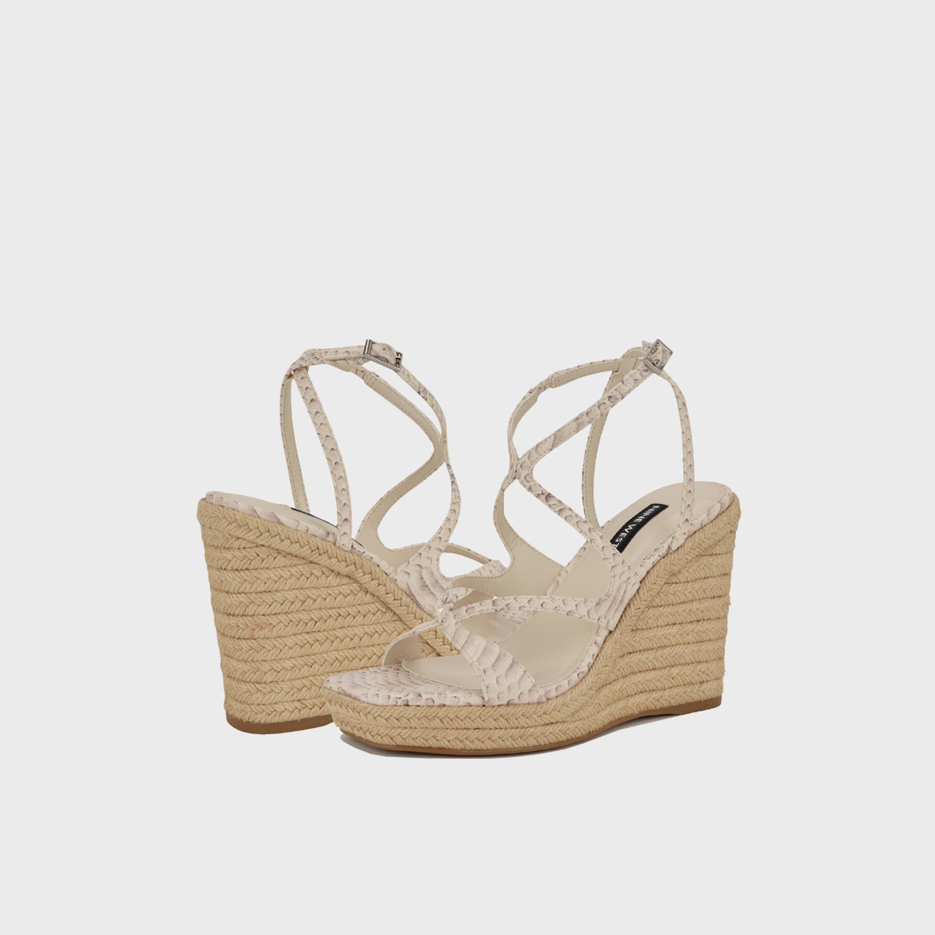 Nine West Women's Buckle Strap Wedges | WNADRIANE3-women-shoes-sandals-heeled-image-3