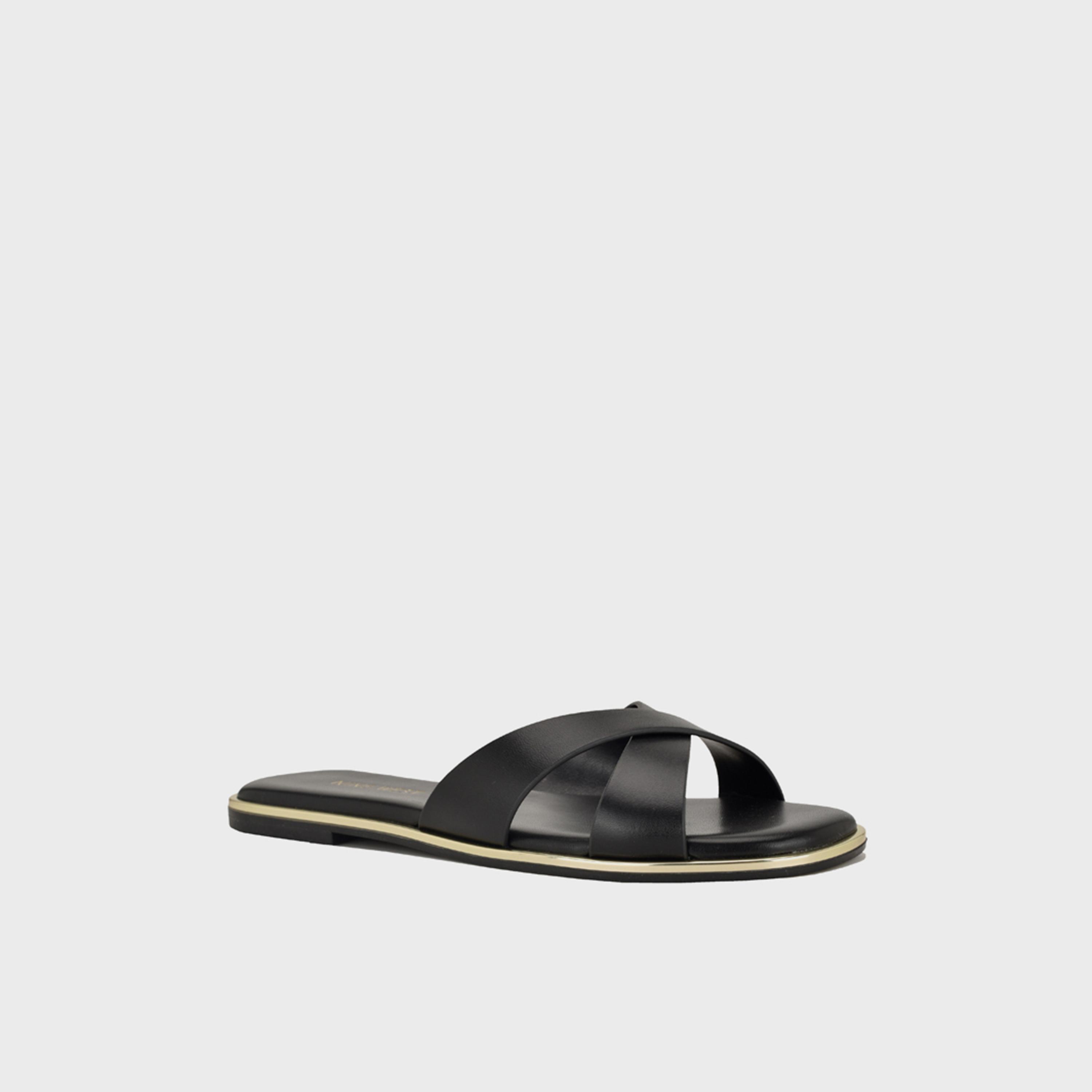 Nine West Women's Slip-On Slide Flat Sandals | WNEDENY3-women-shoes-sandals-flats-image-1