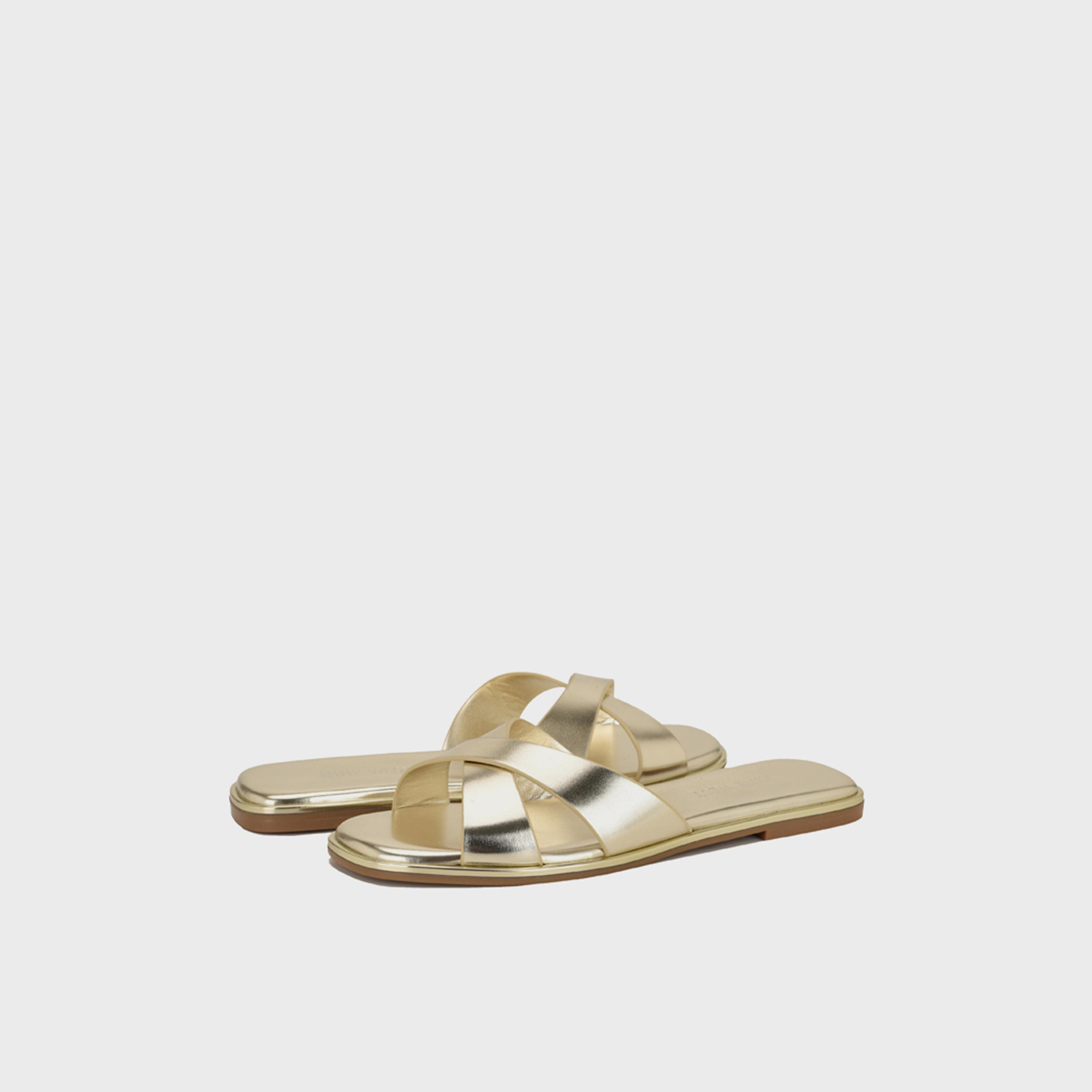 Nine West Women's Slip-On Slide Flat Sandals | WNEDENY3-women-shoes-sandals-flats-image-3