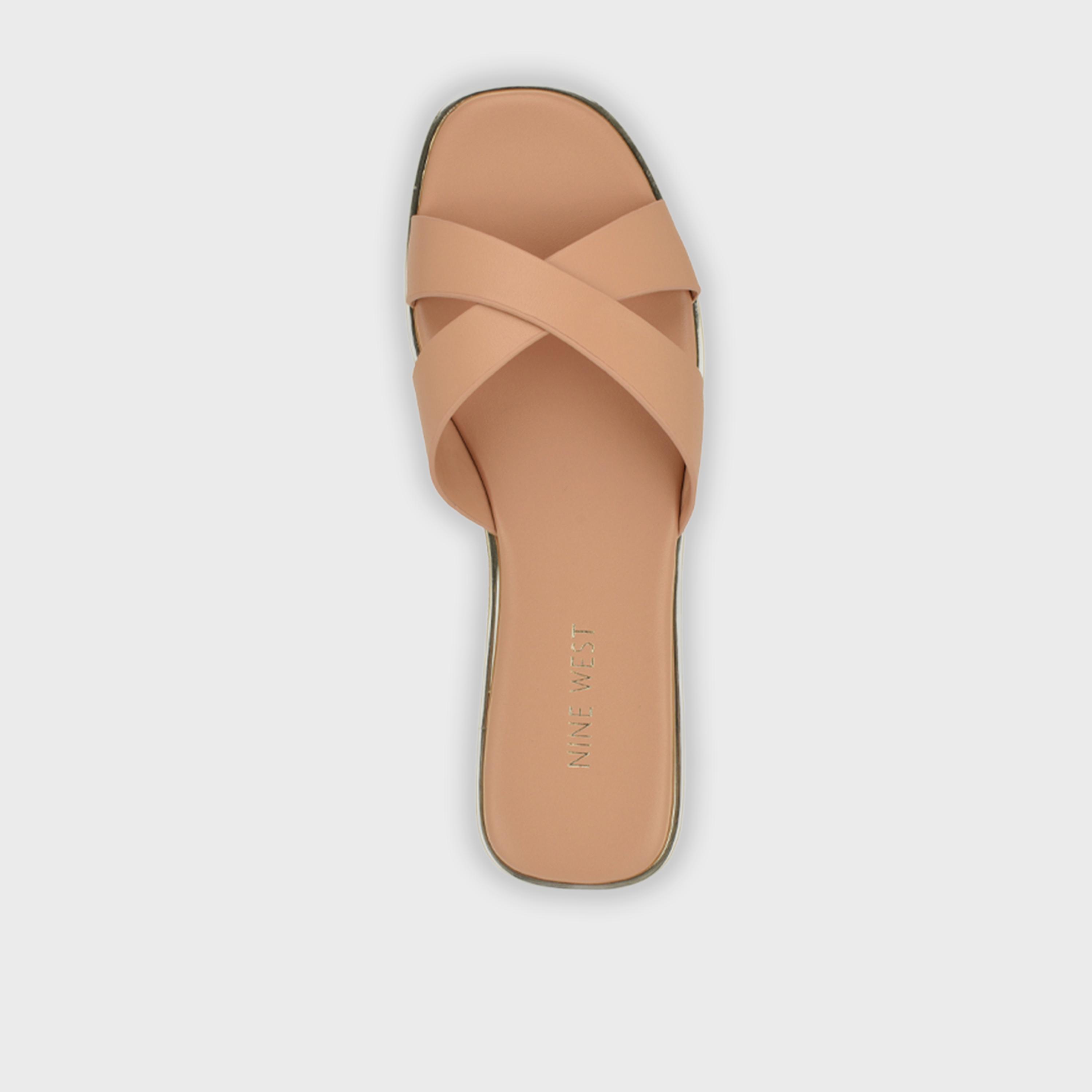 ناين ويست - صندل نسائي مسطح سهل الارتداء | WNEDENY3-women-shoes-sandals-flats-image-19