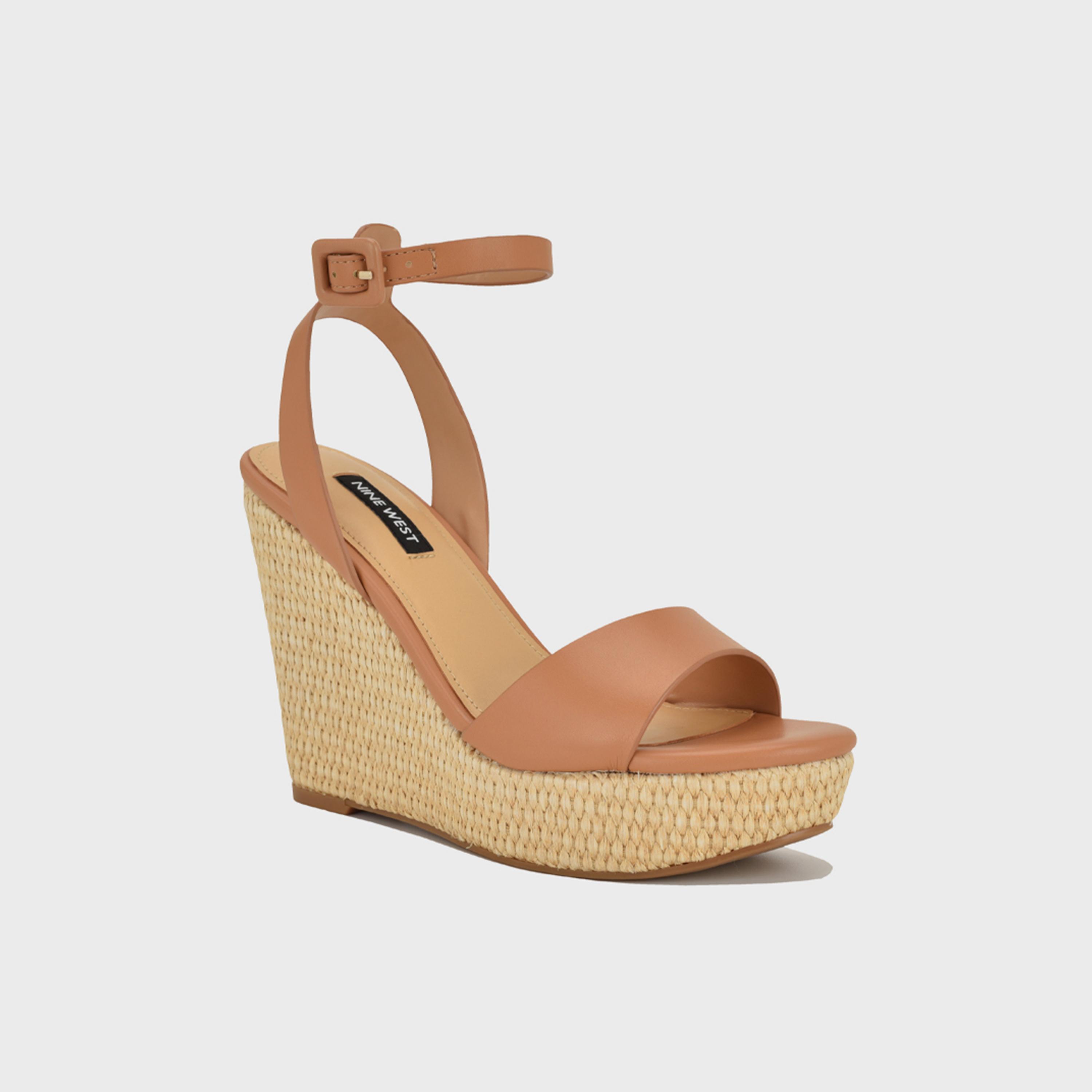 Nine West Women's Buckle Strap Wedges | WNHANLOW3-women-shoes-sandals-heeled-image-9