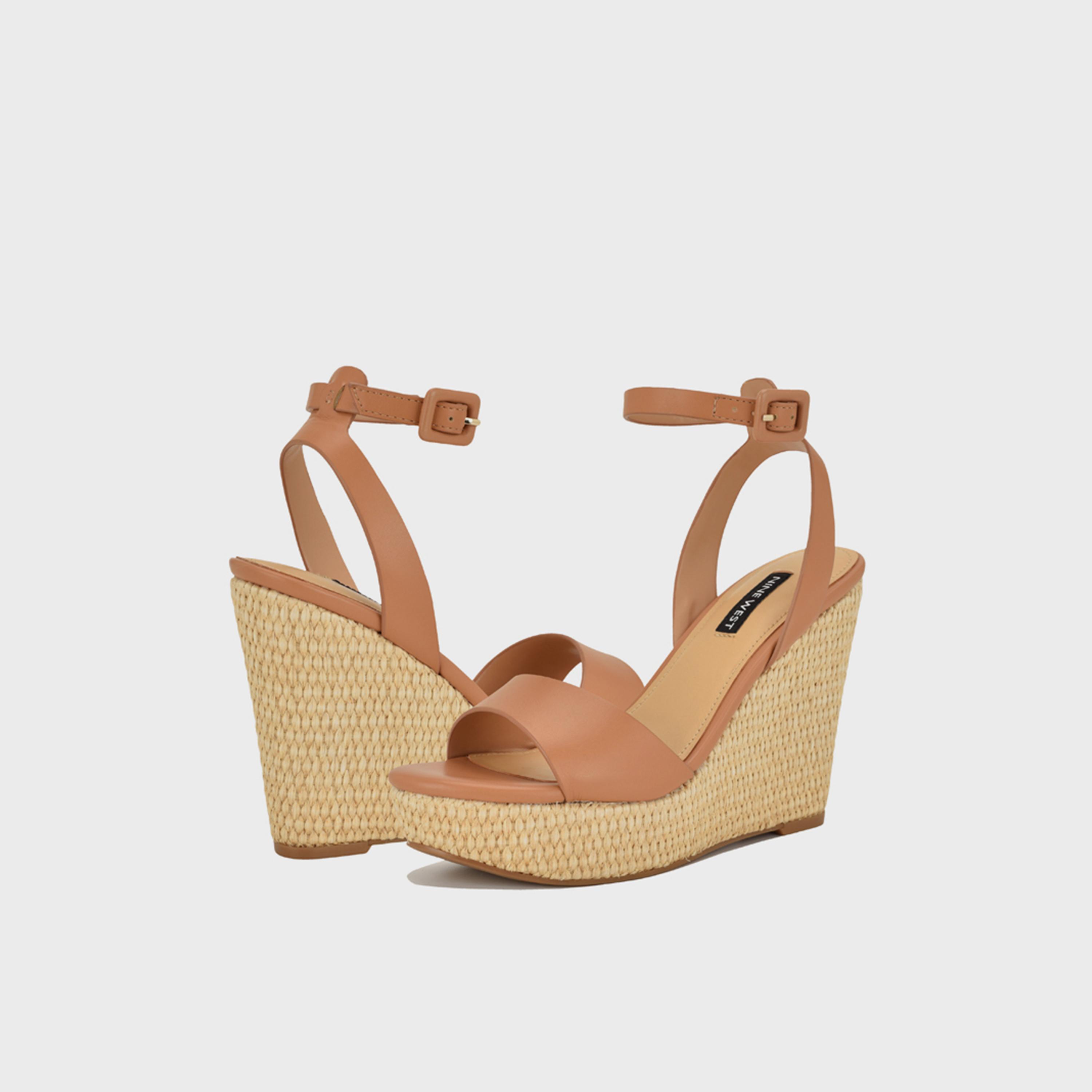 Nine West Women's Buckle Strap Wedges | WNHANLOW3-women-shoes-sandals-heeled-image-3