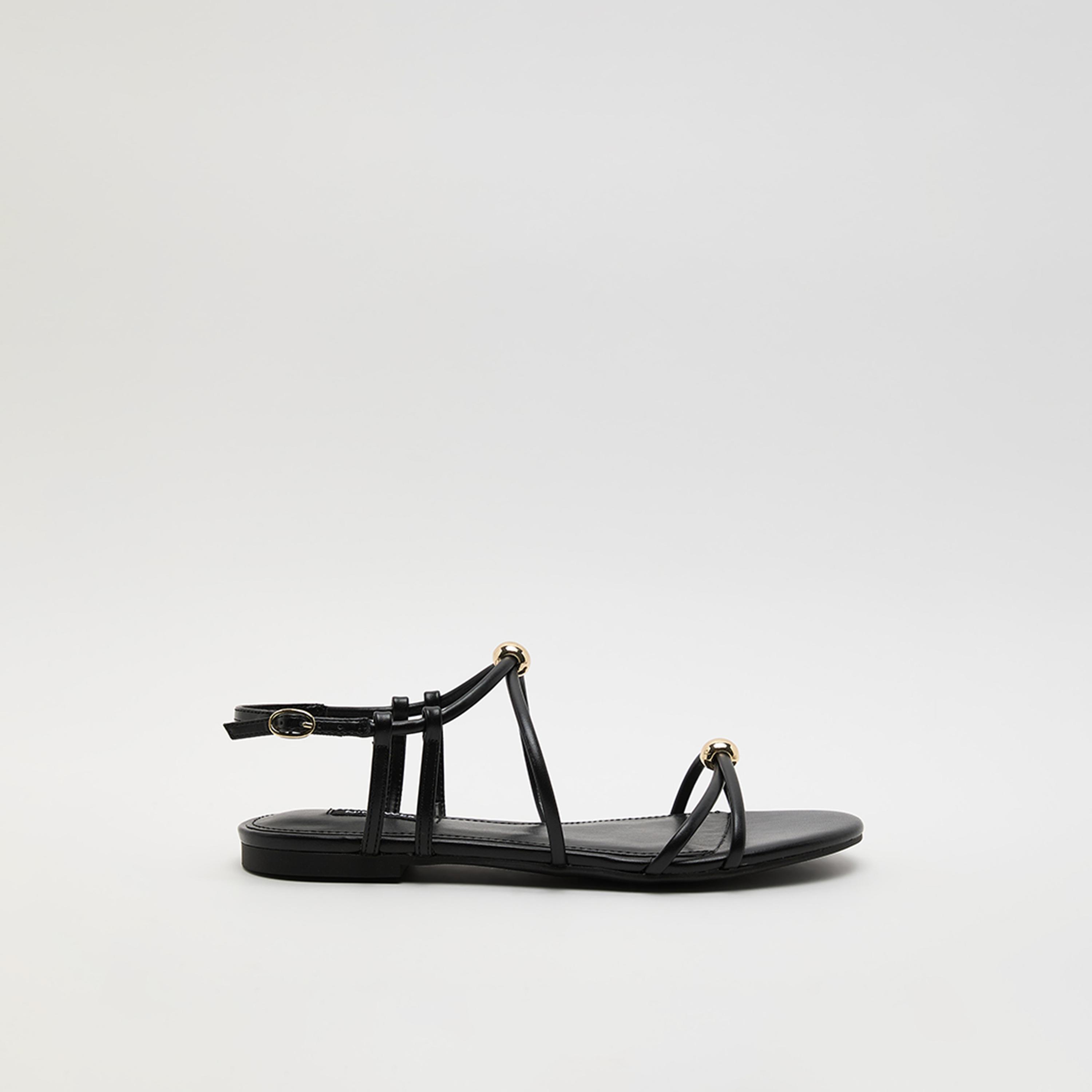 Nine West Women's Buckle Strap Flat Sandals | WNMARISS3-women-shoes-sandals-flats-image-3