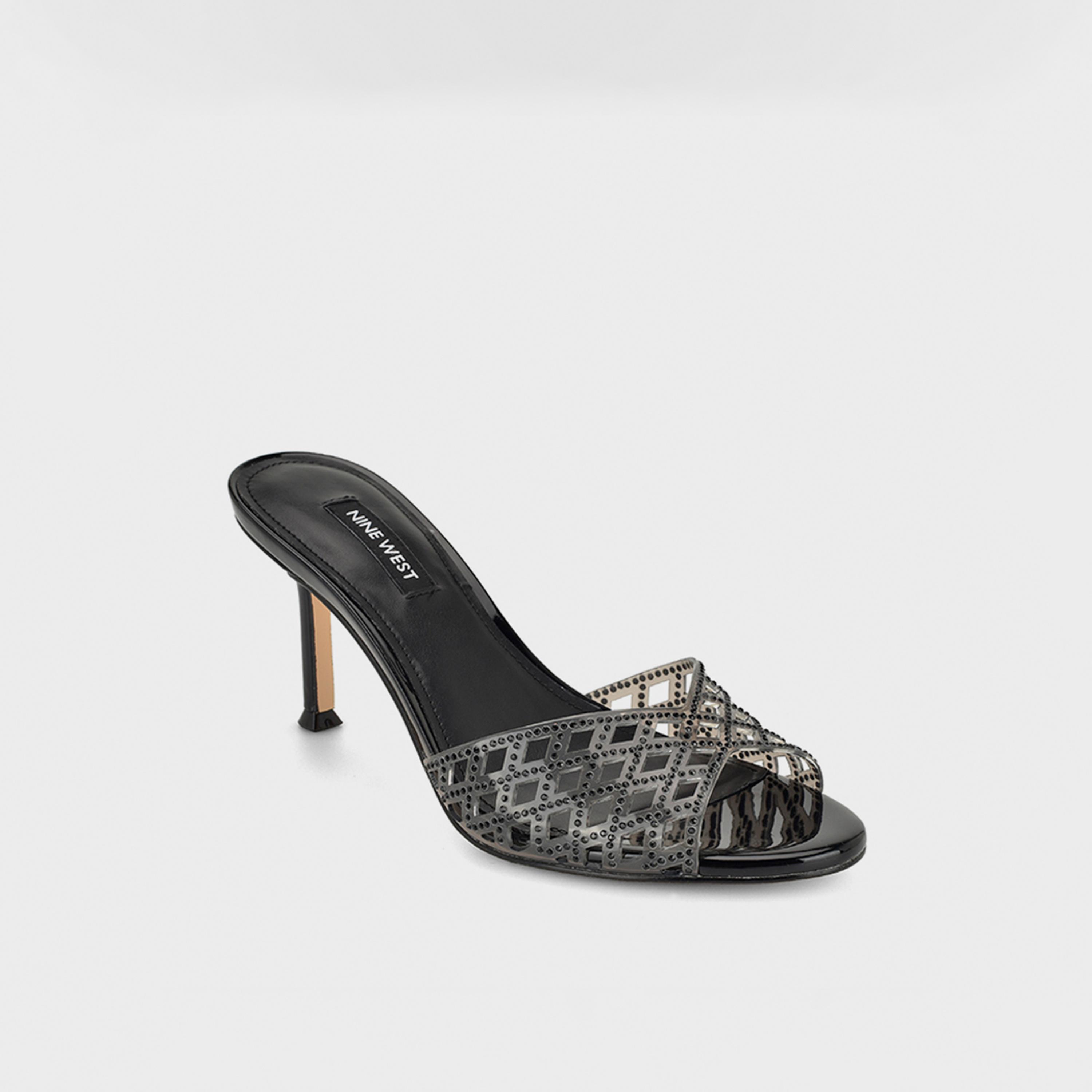 Nine West Women's Slip-On Stiletto Heel Mules | WNMAZZY3-women-shoes-sandals-heeled-image-1