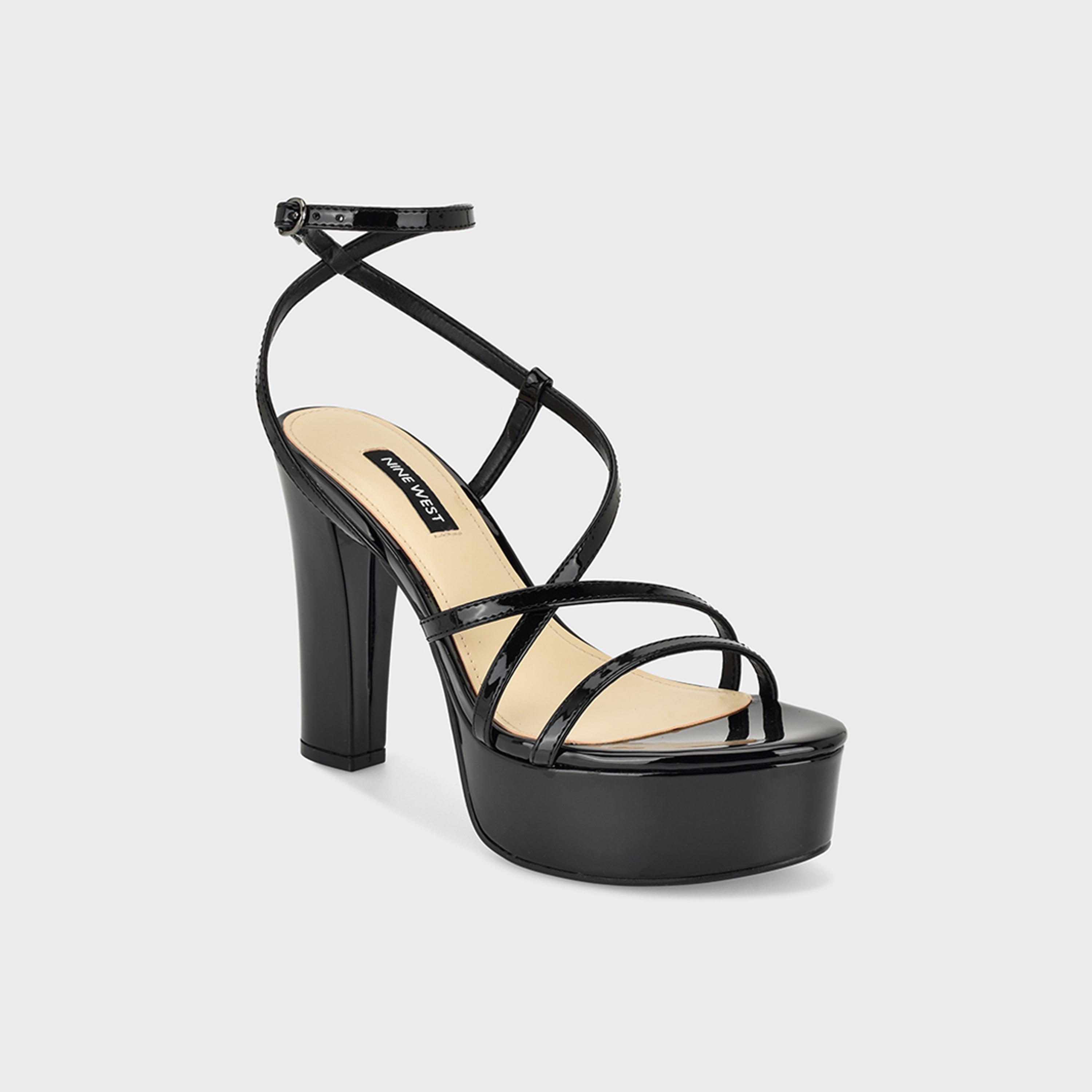 ناين ويست - حذاء نسائي بكعب عالٍ بإبزيم | WNNEREL3-women-shoes-sandals-heeled-image-1
