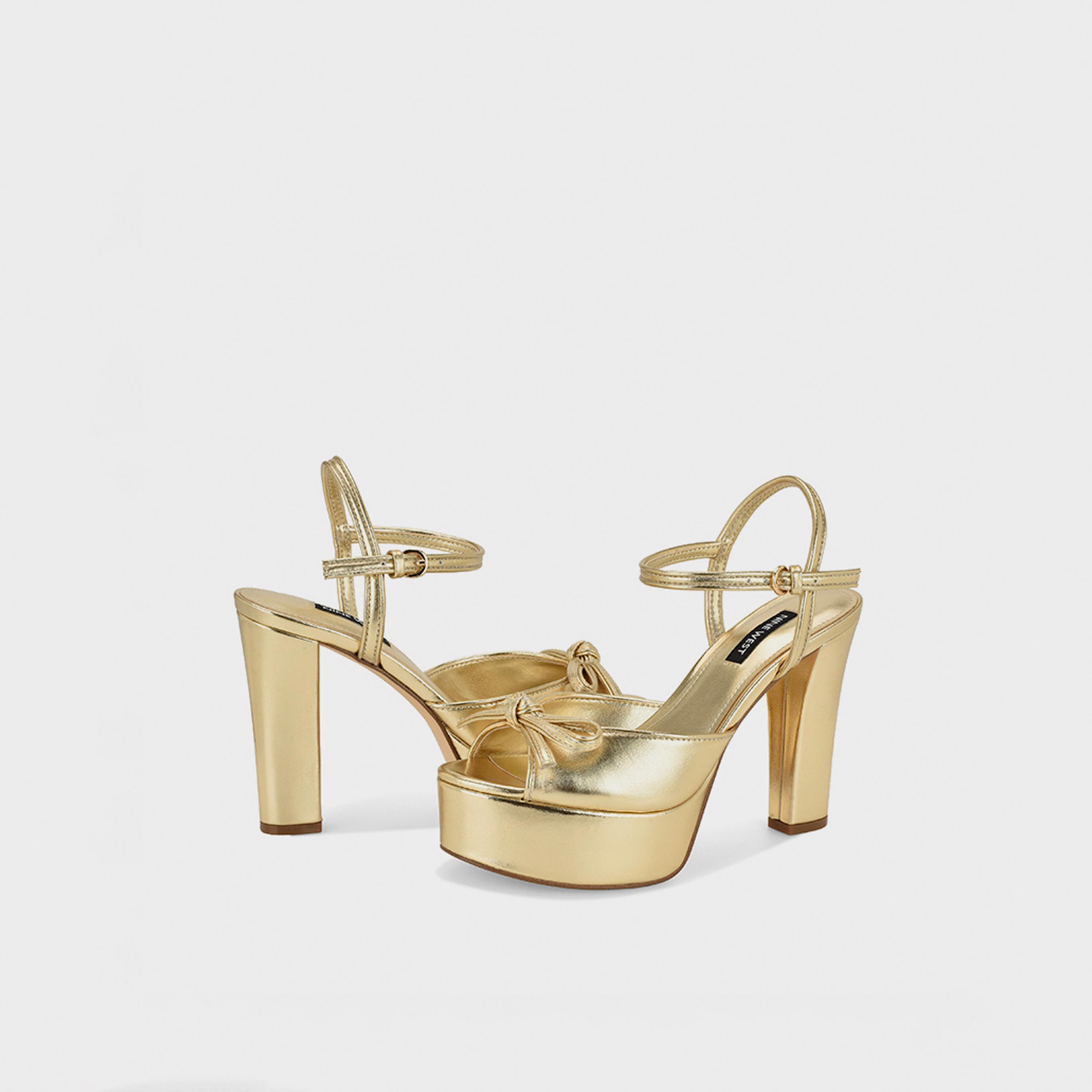 Nine West Women's Buckle Strap Platform Heels | WNNESSLE3-women-shoes-sandals-heeled-image-2