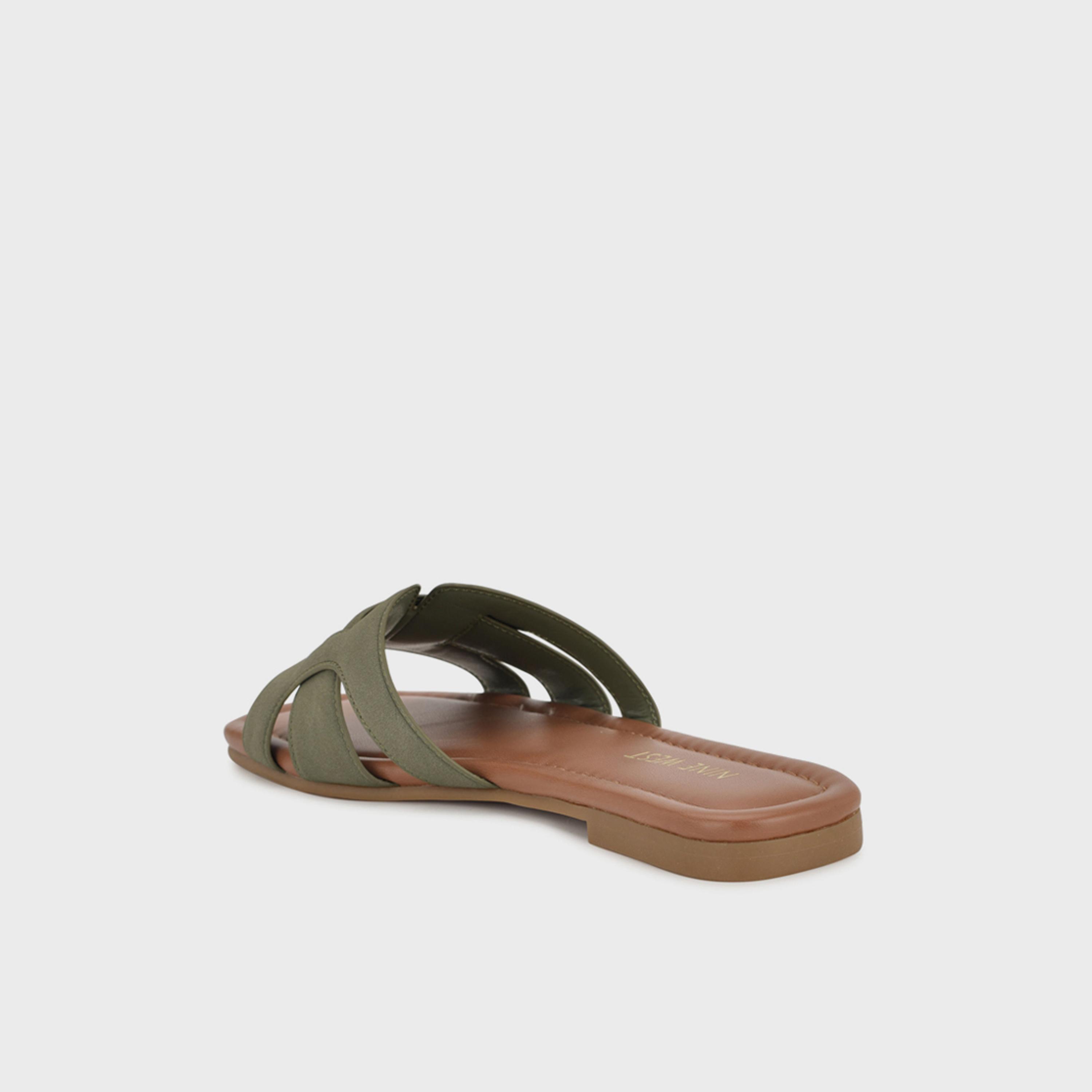 Nine West Women's Slip-On Slide Flat Sandals | WNQUALEN3-women-shoes-sandals-flats-image-2