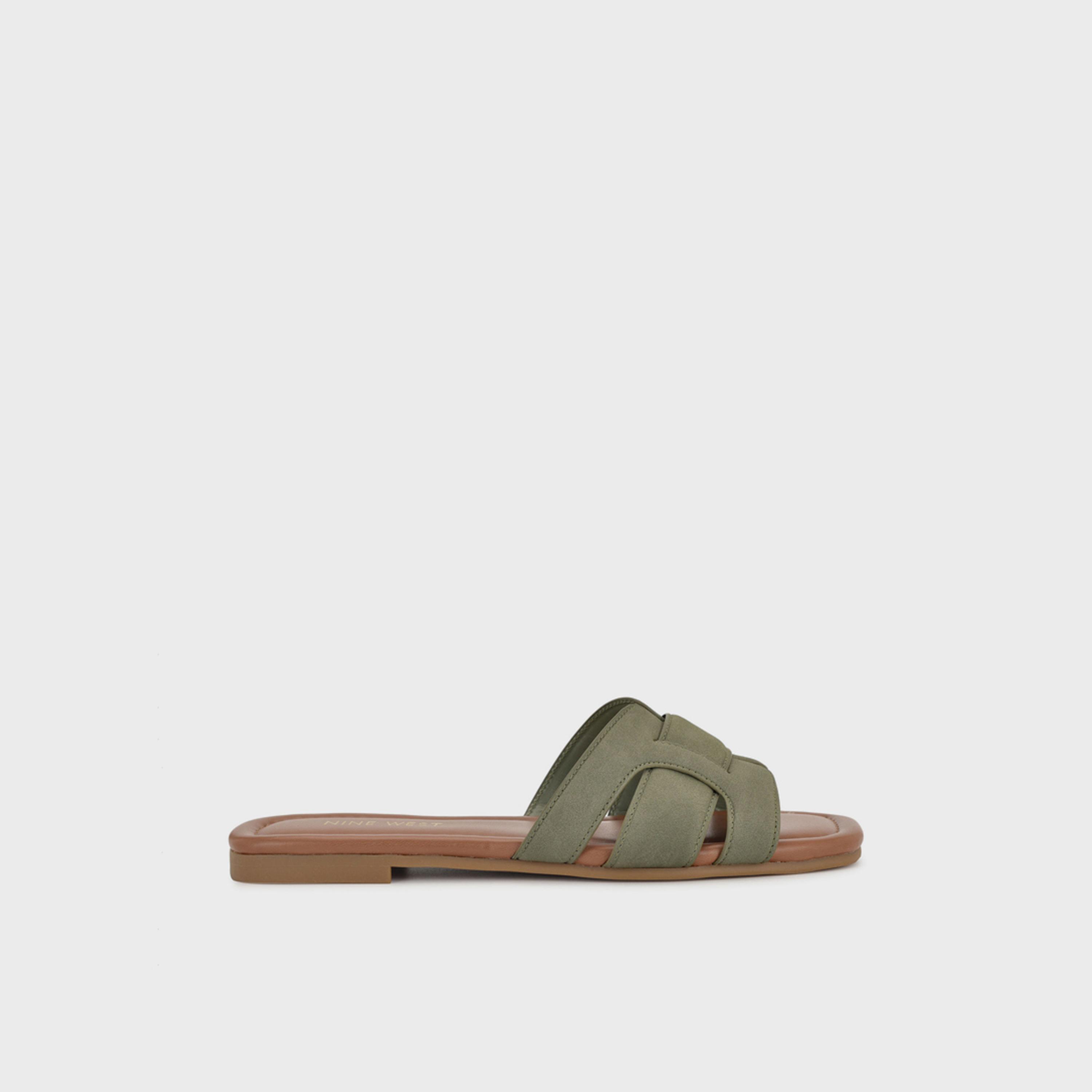 Nine West Women's Slip-On Slide Flat Sandals | WNQUALEN3-women-shoes-sandals-flats-image-3