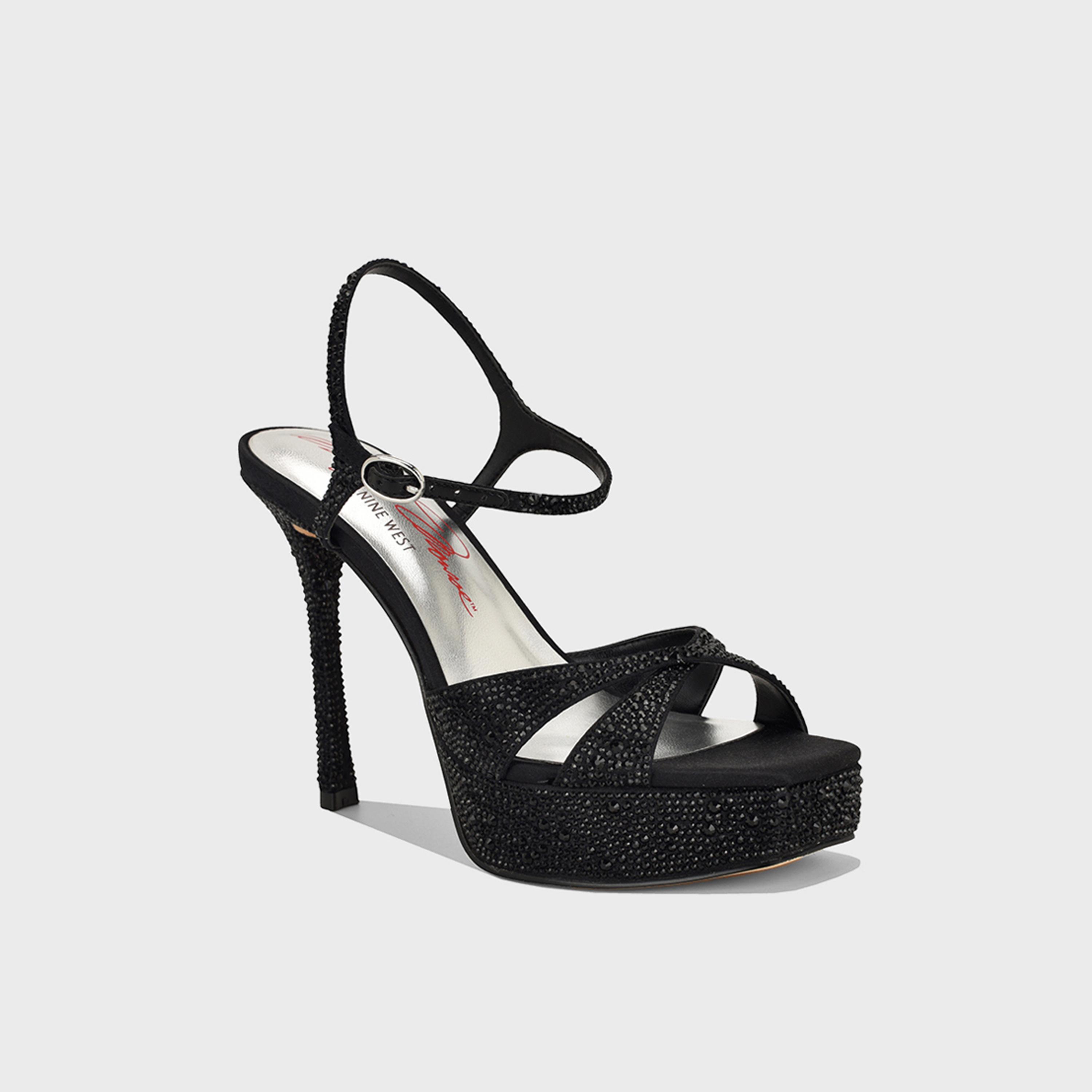 Nine West Women's Buckle Strap Stiletto Heels | WNTALENTH7-women-shoes-sandals-heeled-image-1