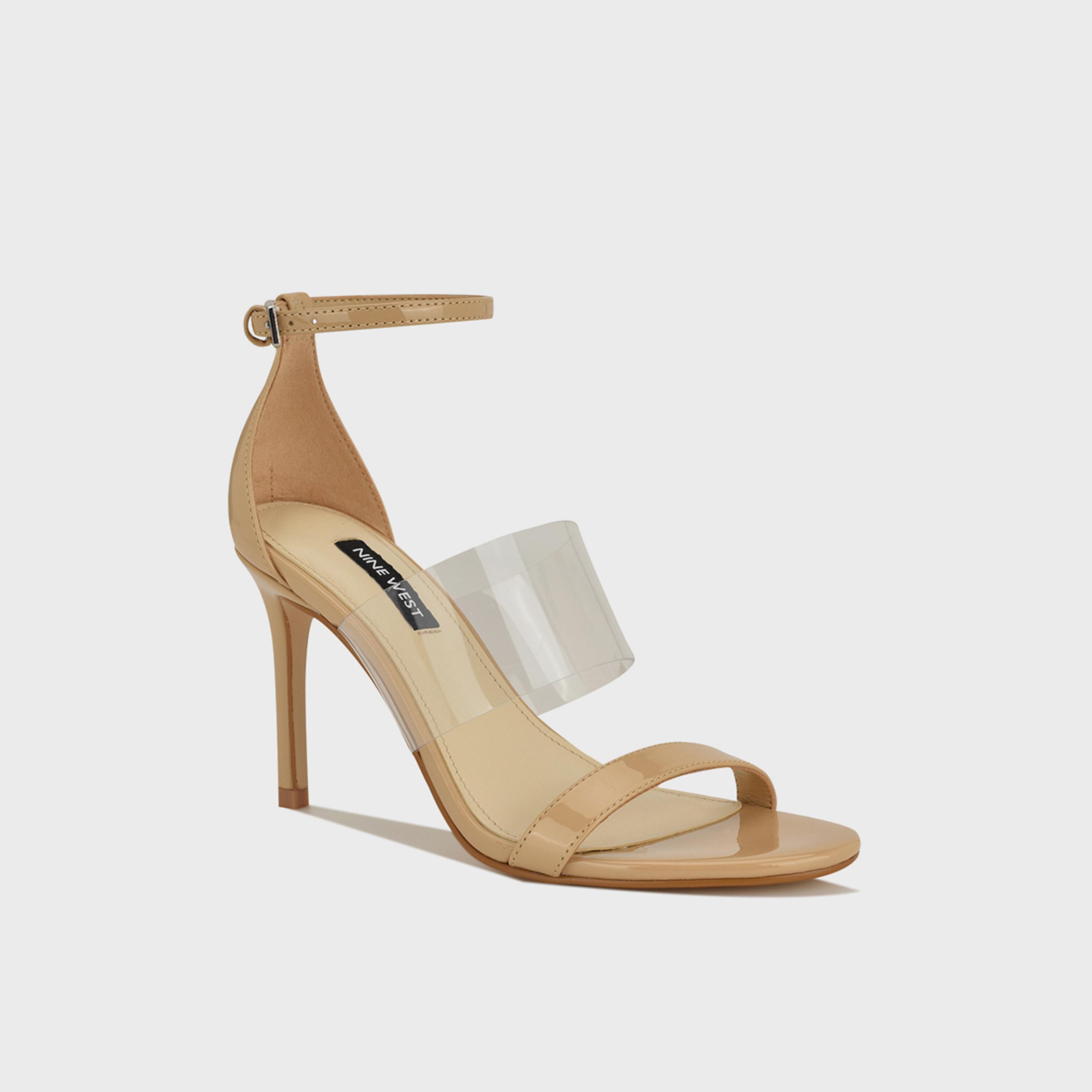 Nine West Women's Buckle Strap Stiletto Heels | WNVALLIE3-women-shoes-sandals-heeled-image-1