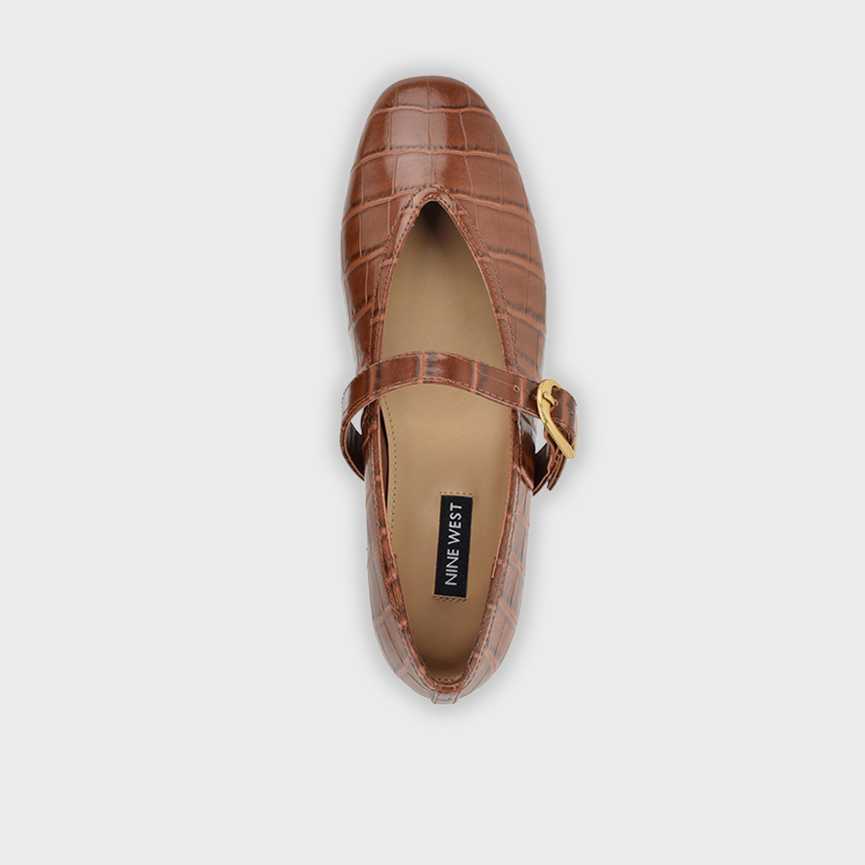 ناين ويست - حذاء ماري جين مسطح بحزام إبزيم للنساء | WNVANCEE3-women-shoes-ballerinas-image-6
