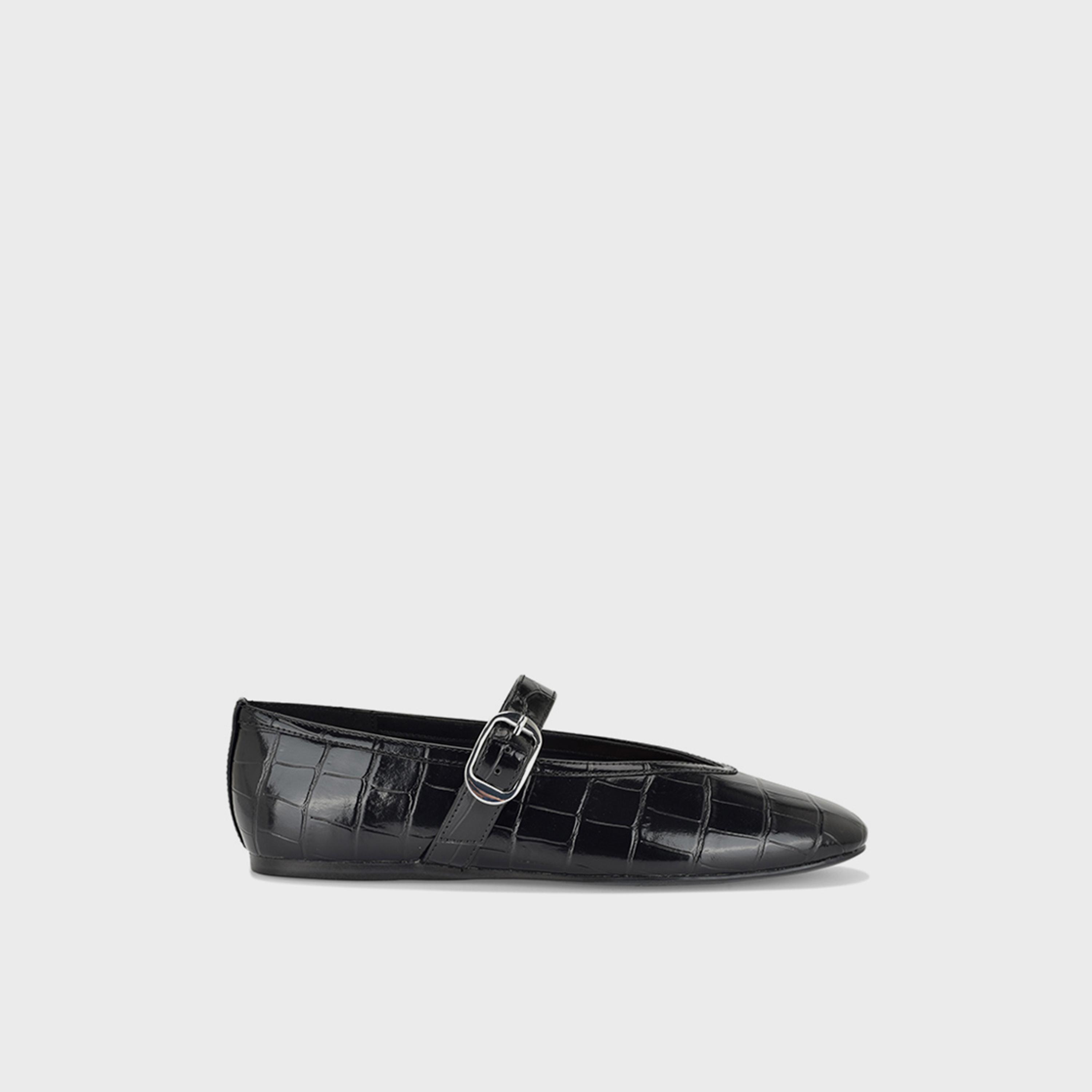 ناين ويست - حذاء ماري جين مسطح بحزام إبزيم للنساء | WNVANCEE3-women-shoes-ballerinas-image-4