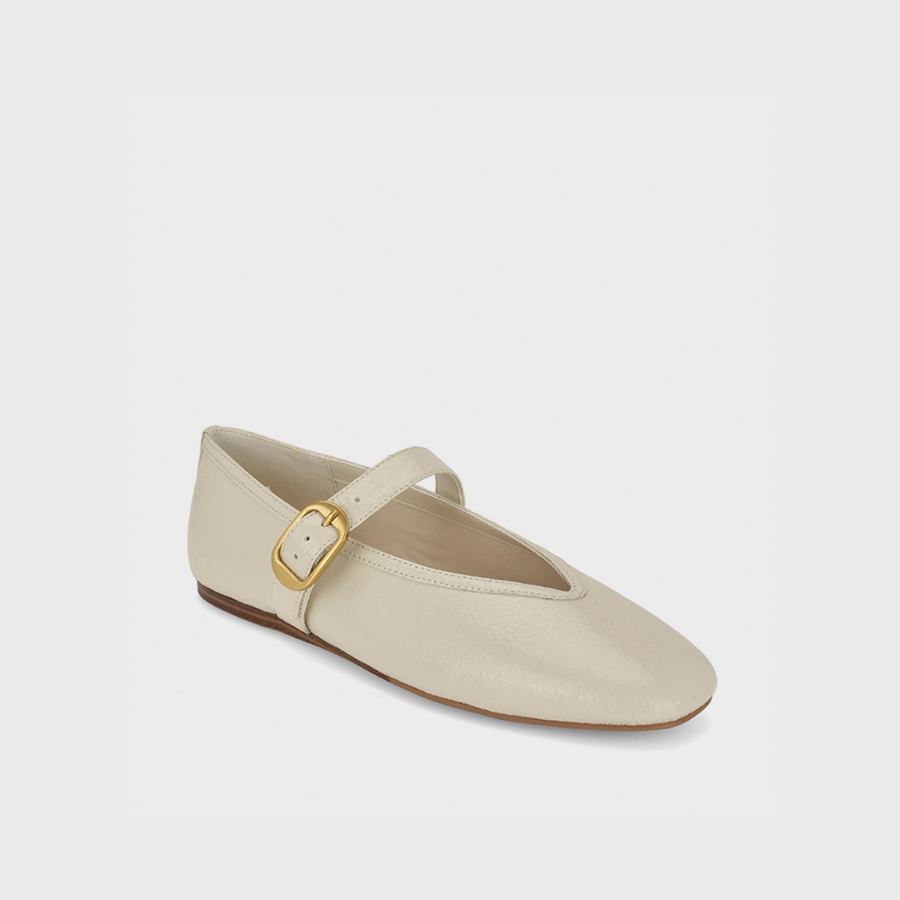 ناين ويست - حذاء ماري جين مسطح بحزام إبزيم للنساء | WNVANCEE3-women-shoes-ballerinas-image-1