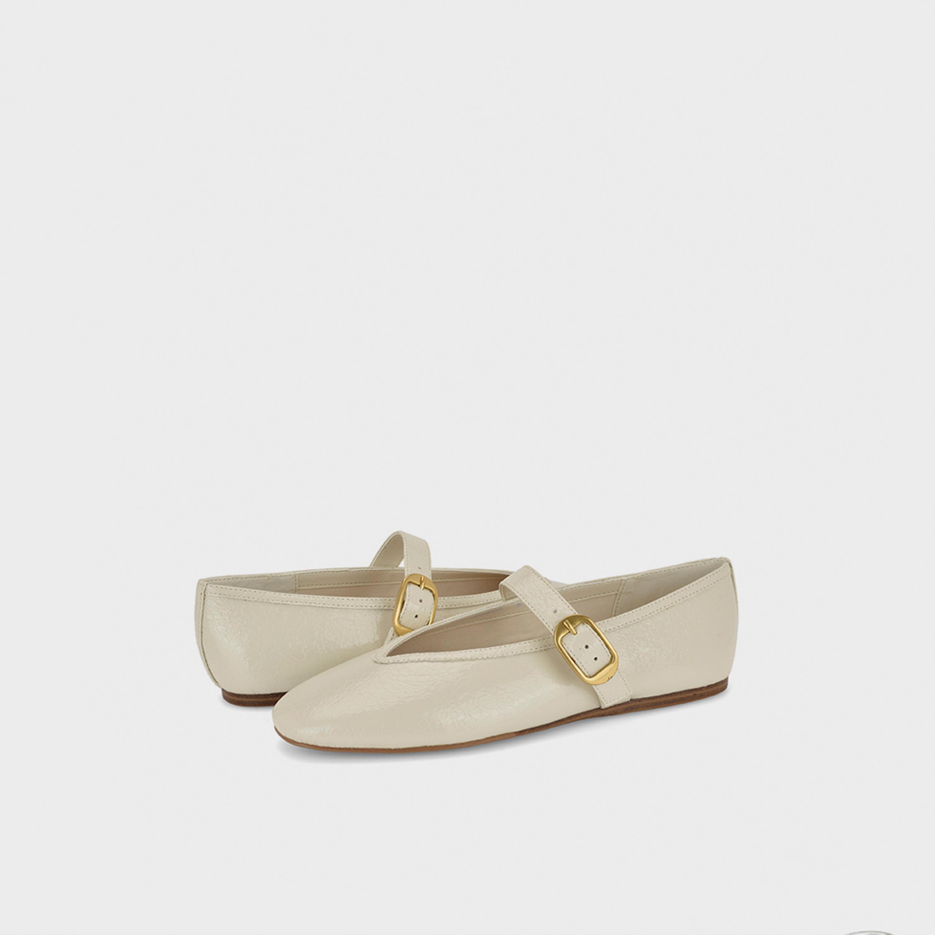 ناين ويست - حذاء ماري جين مسطح بحزام إبزيم للنساء | WNVANCEE3-women-shoes-ballerinas-image-2