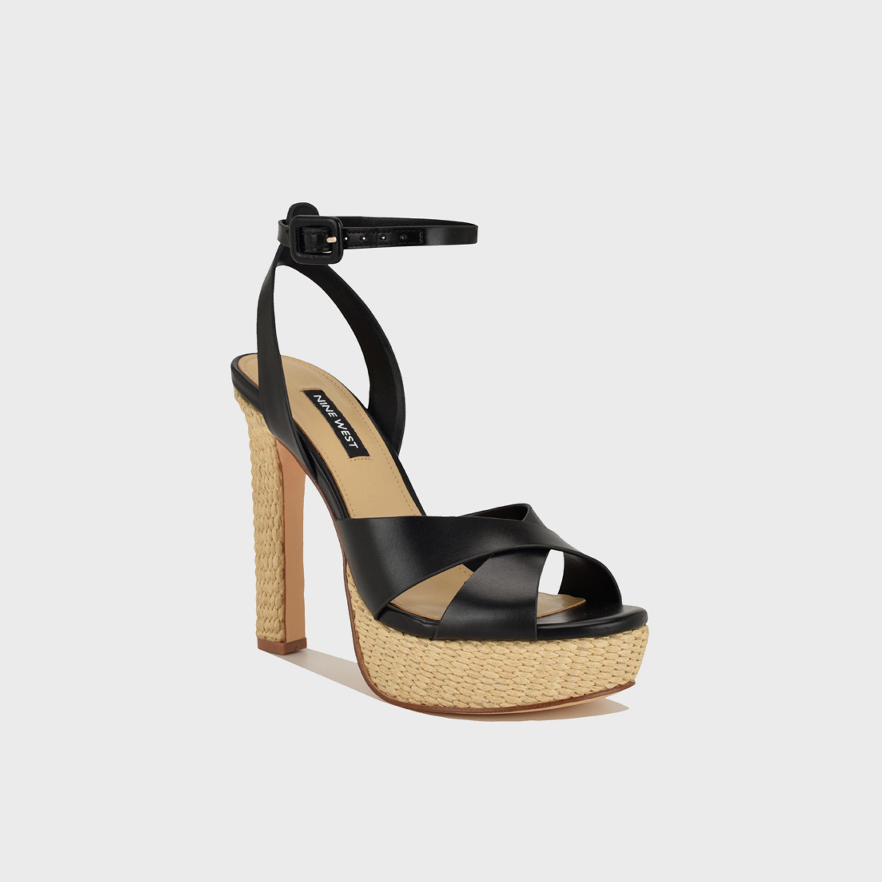 Nine West Women's Buckle Strap Platform Heels | WNWESTON3-women-shoes-sandals-heeled-image-1