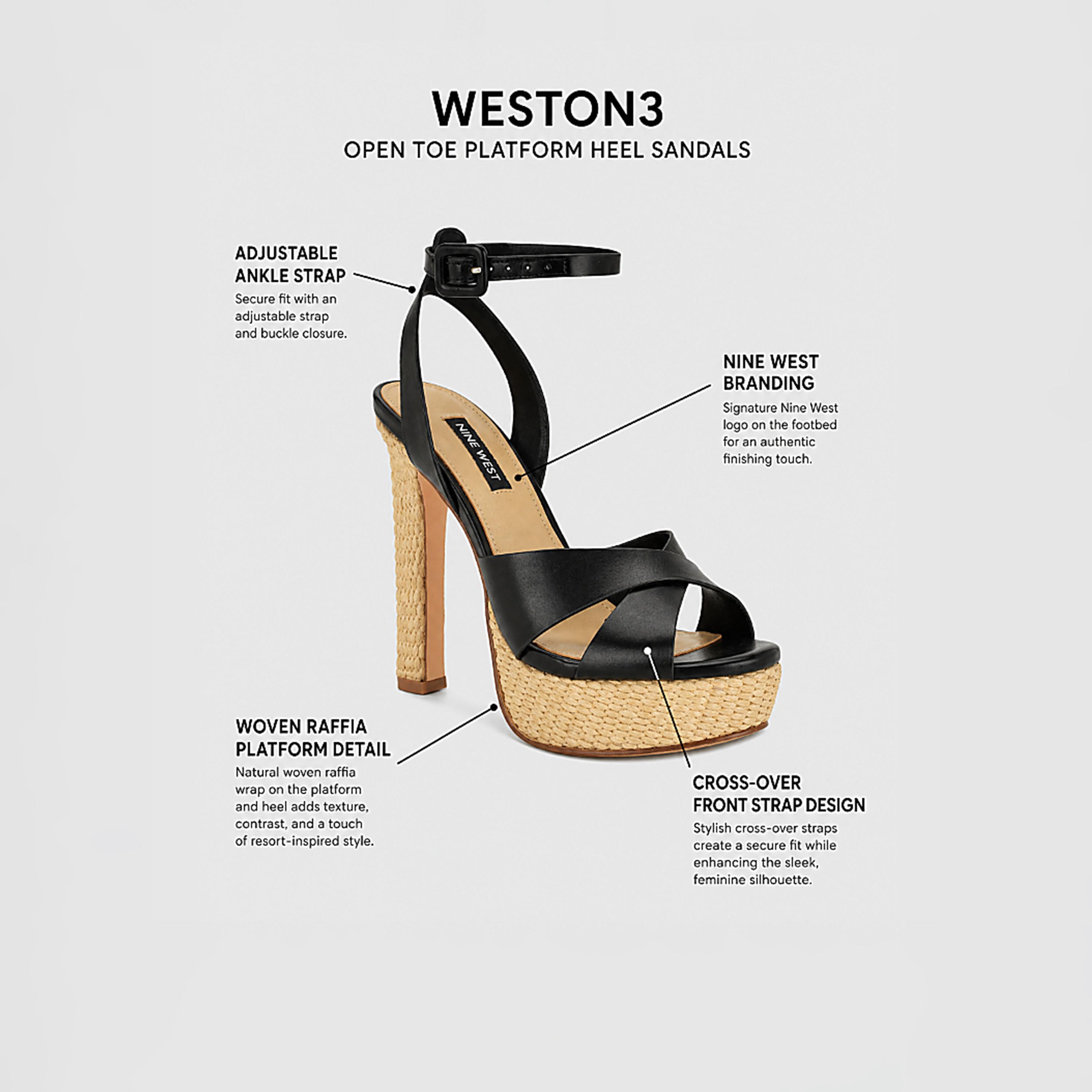 Nine West Women's Buckle Strap Platform Heels | WNWESTON3-women-shoes-sandals-heeled-image-4