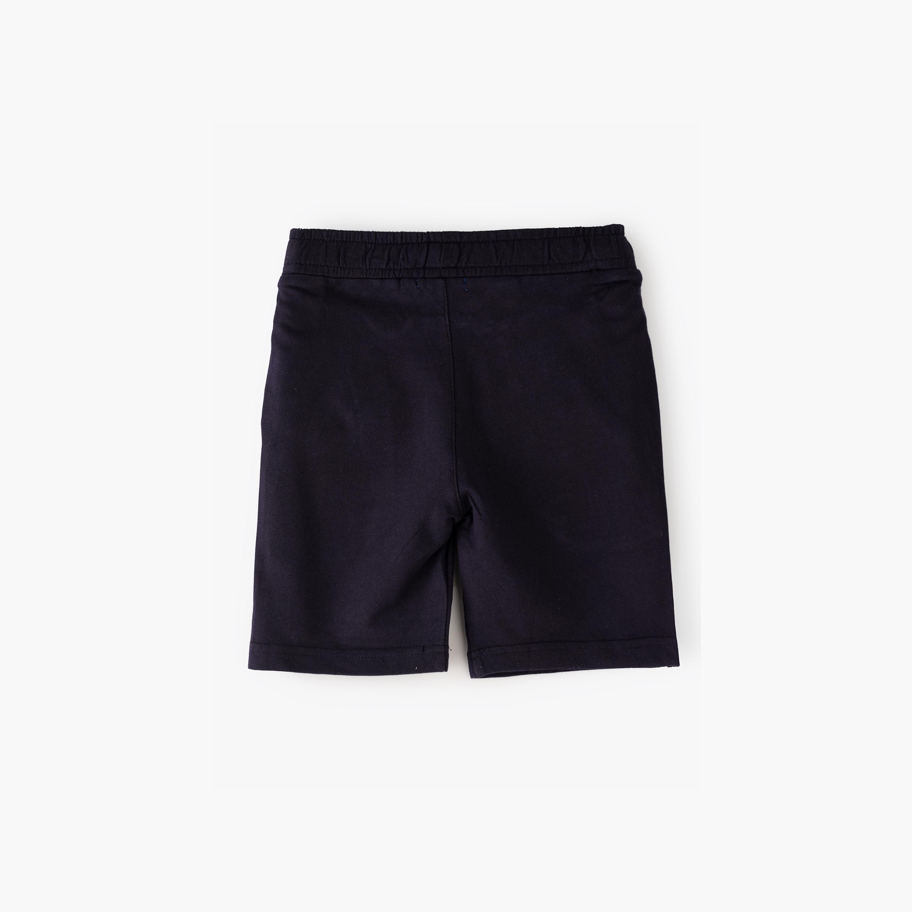 شورت مطاطي سادة من يونيك كيدز-boys-clothing-bottoms-shorts-image-3