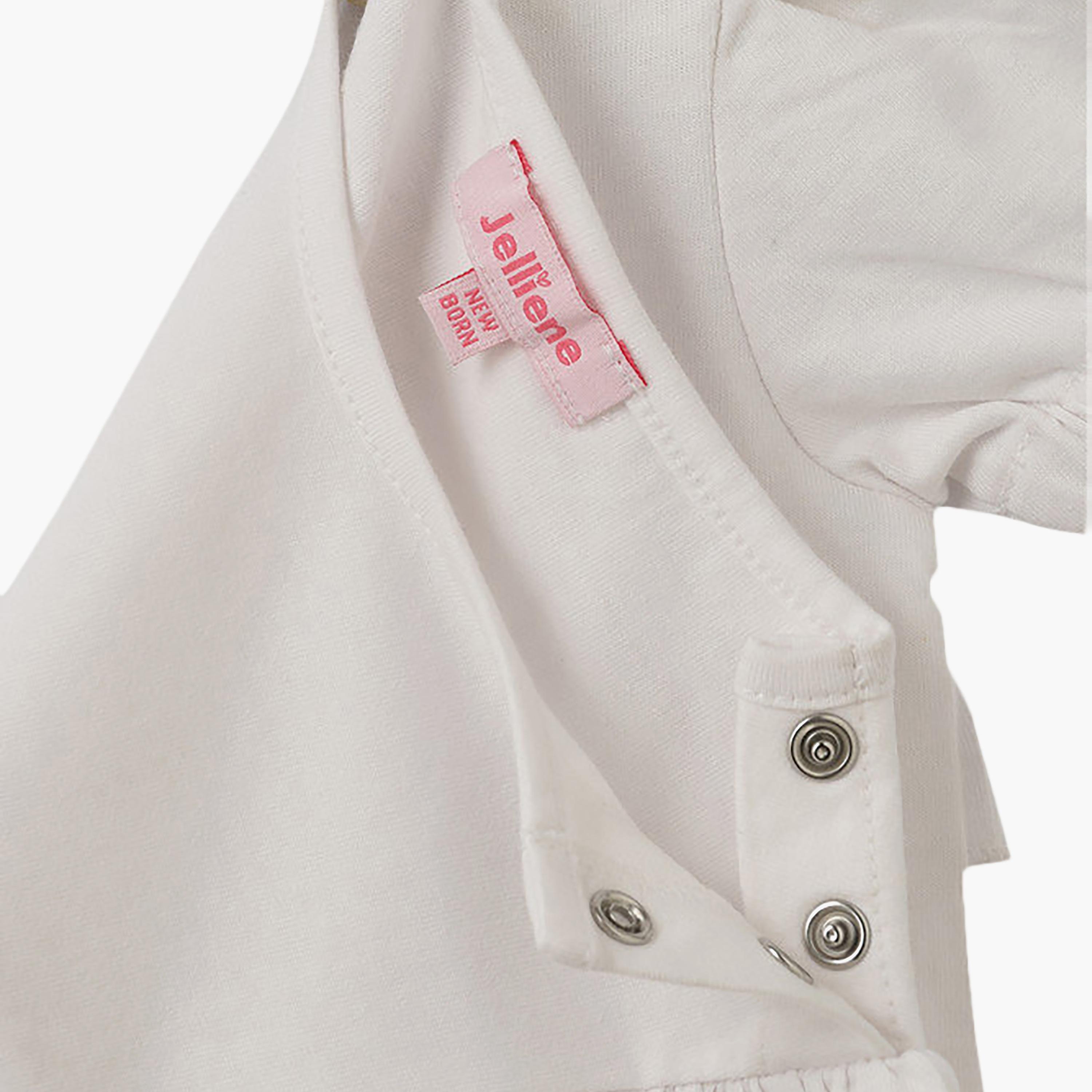 UniqKidz Cotton Short Sleeves Floral Print Top-baby-girls-clothing-tshirts-image-3