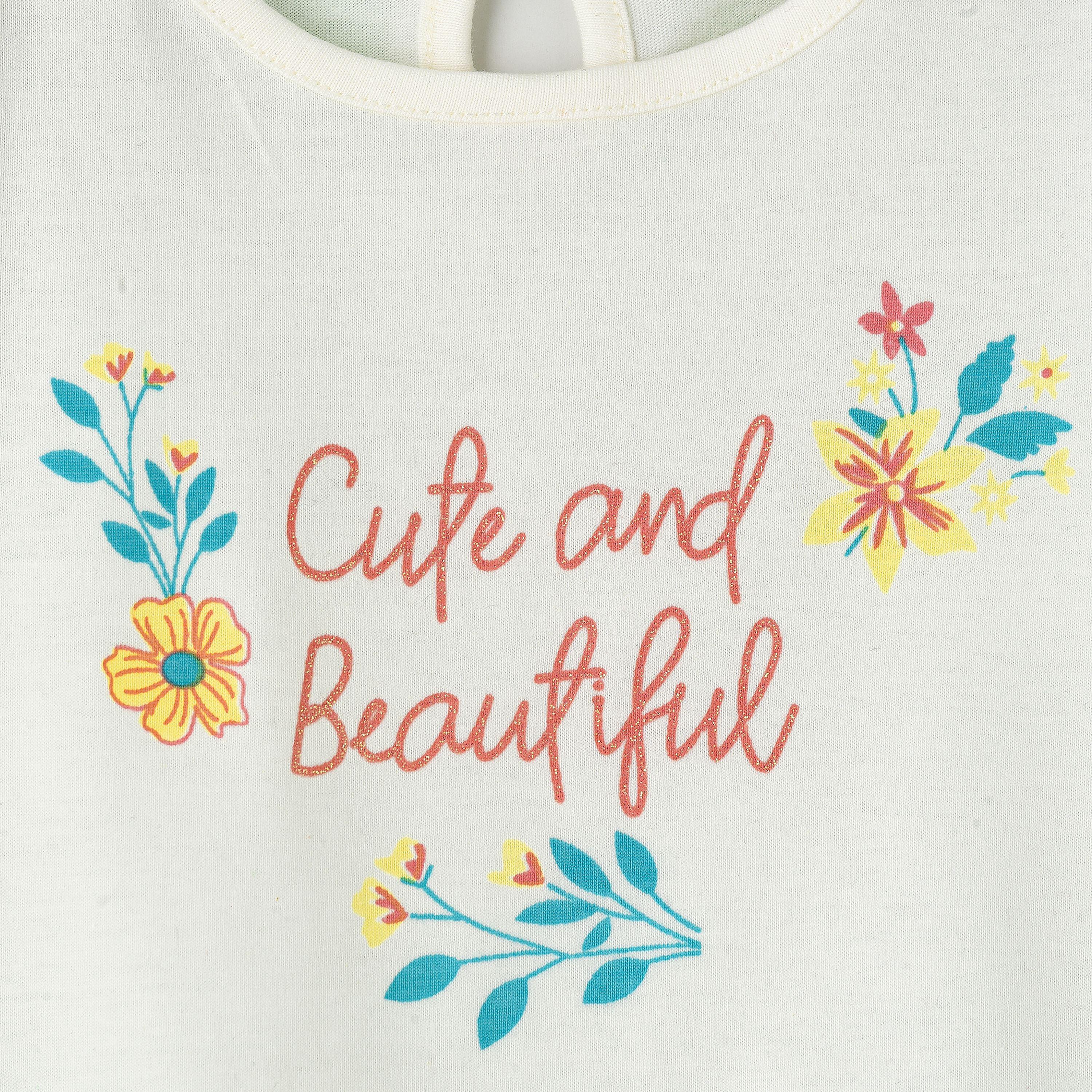 UniqKidz Floral Printed Short Sleeves T-Shirt-baby-girls-clothing-tshirts-image-3