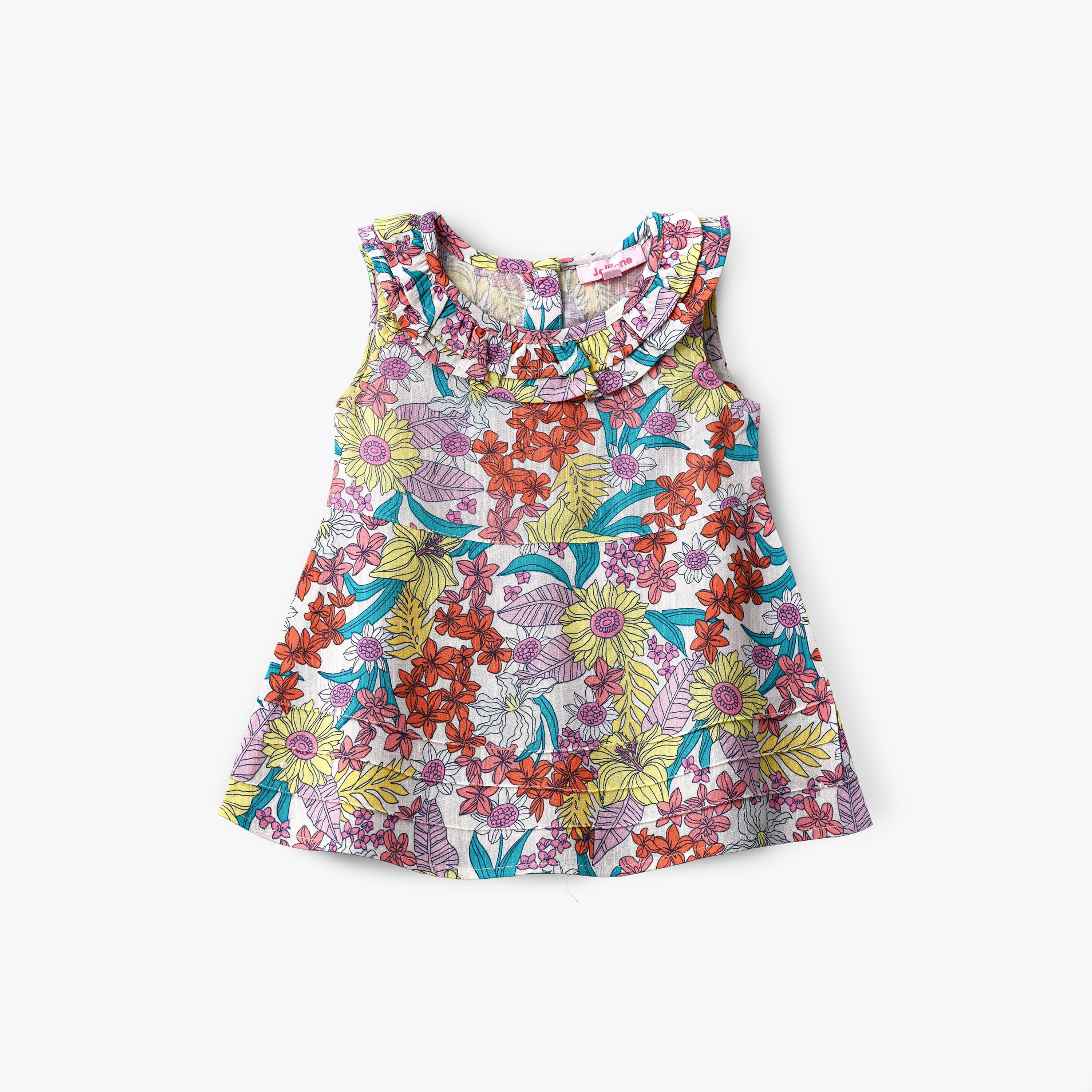 UniqKidz Floral Printed Sleeveless Top-baby-girls-clothing-blousesandshirts-image-1