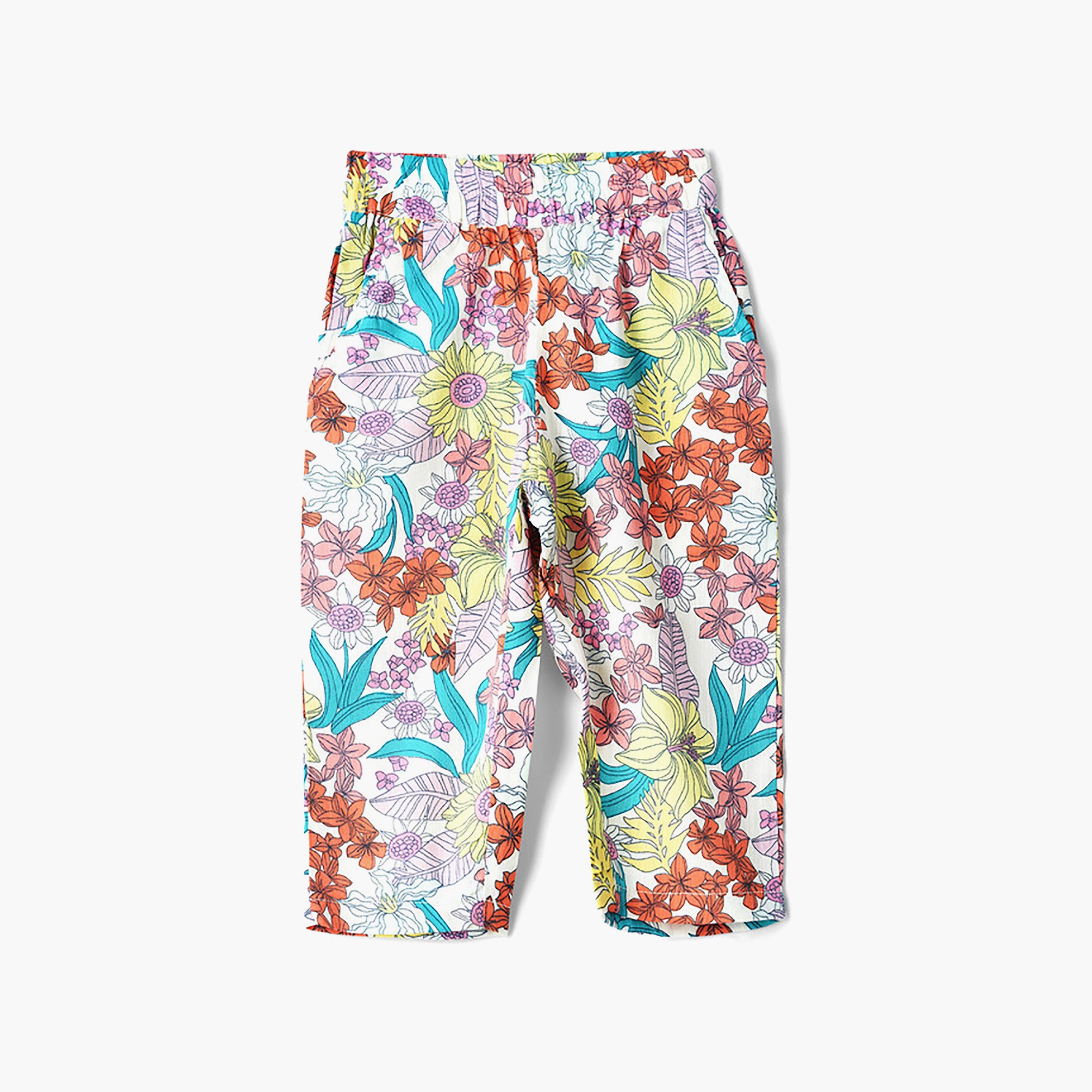 UniqKidz Floral Harem Pants-baby-girls-clothing-bottoms-joggersandtrackpants-image-1