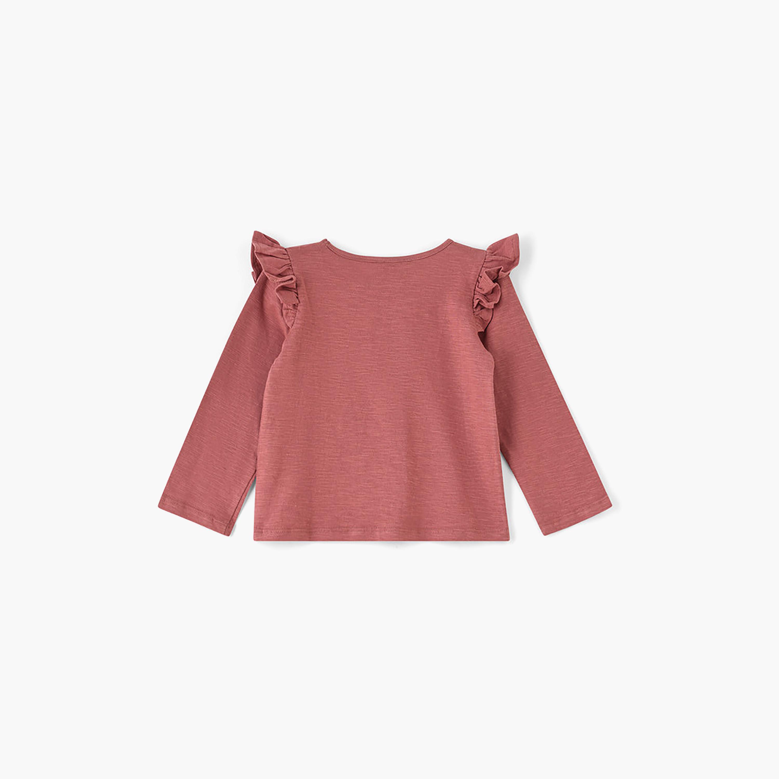 UniqKidz Long Sleeves Flowers Printed Top-girls-clothing-blousesandshirts-image-2