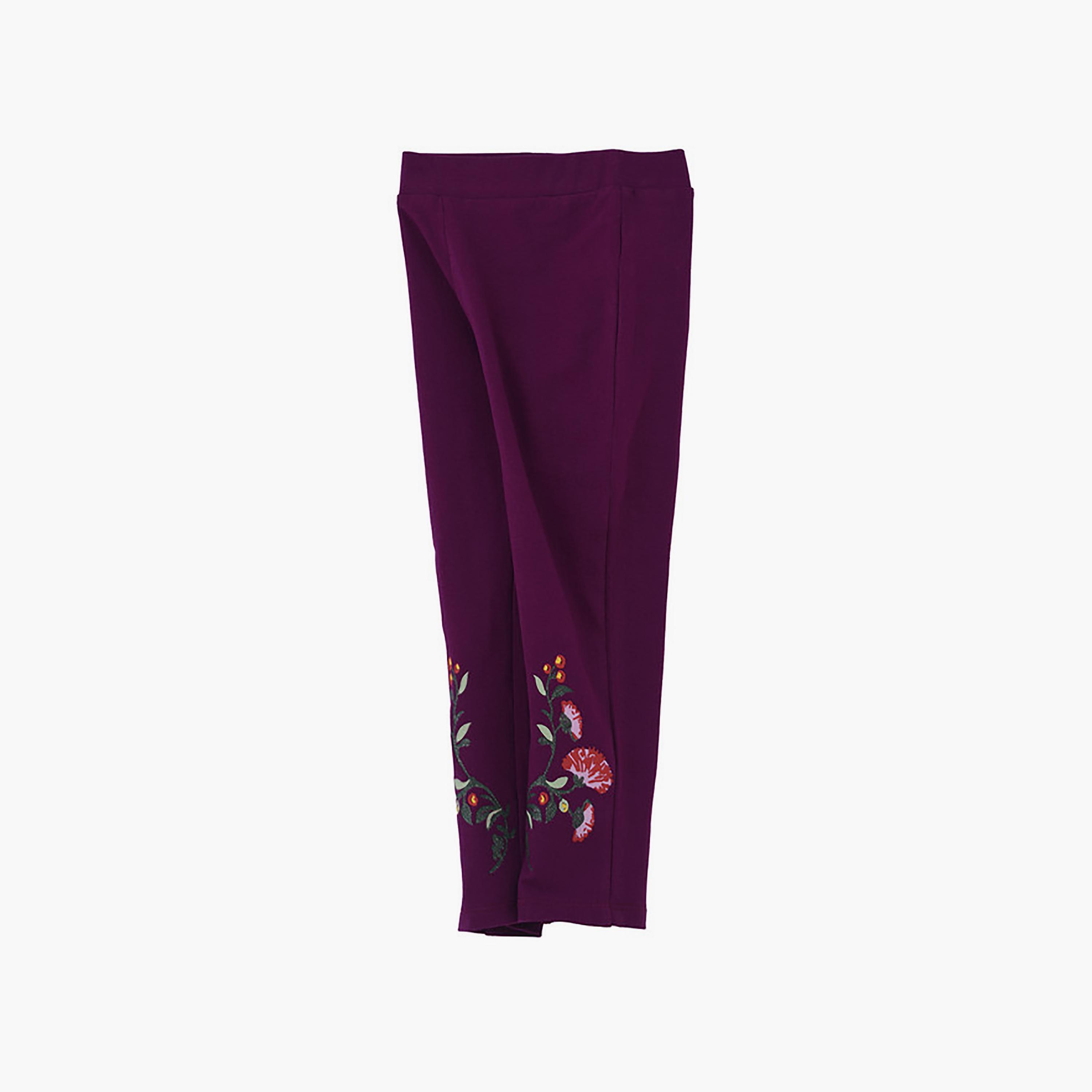 UniqKidz Cotton Embroidered Jeggings with Mock Pockets-girls-clothing-bottoms-jeansandjeggings-image-3
