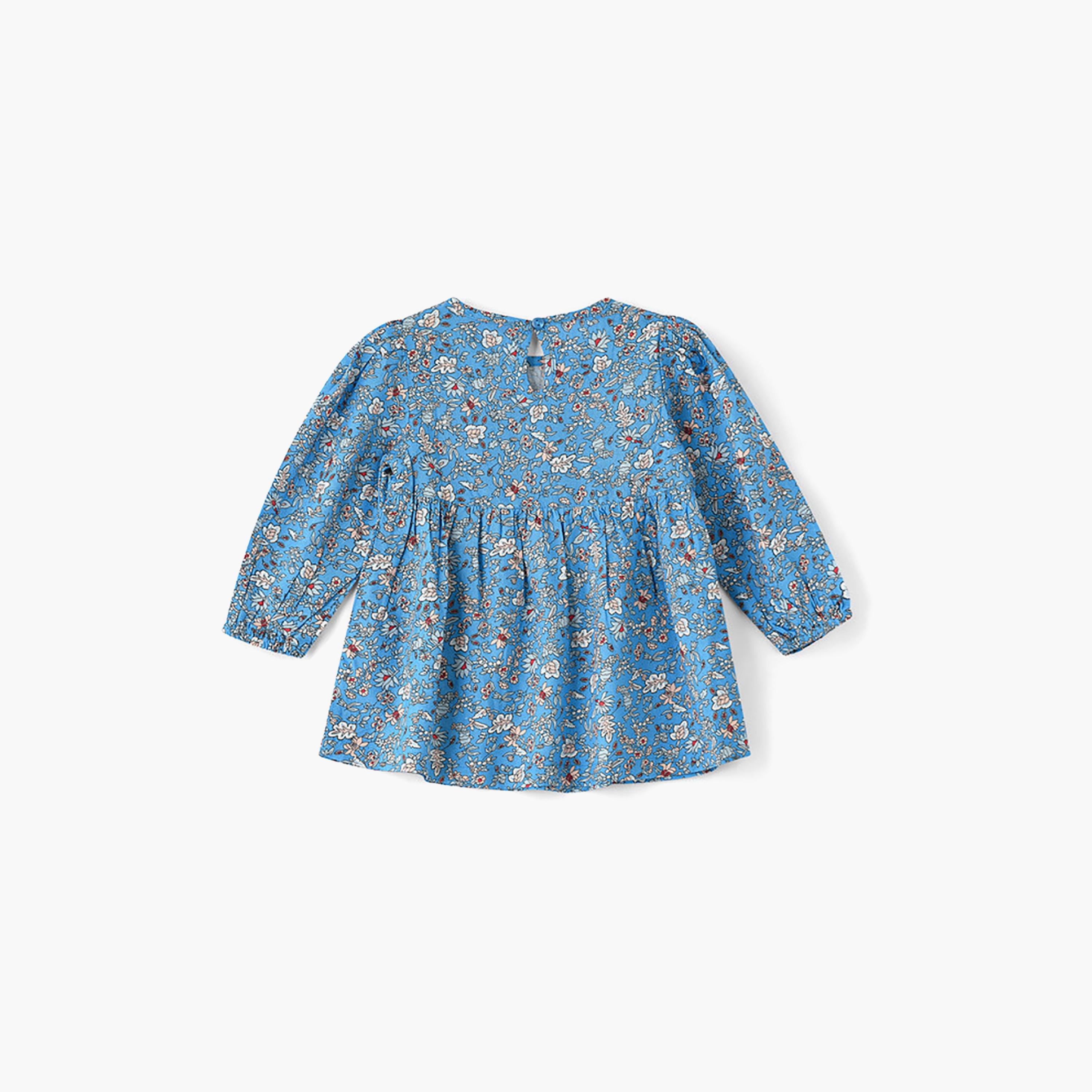 UniqKidz Full Sleeves Floral Top-girls-clothing-blousesandshirts-image-2