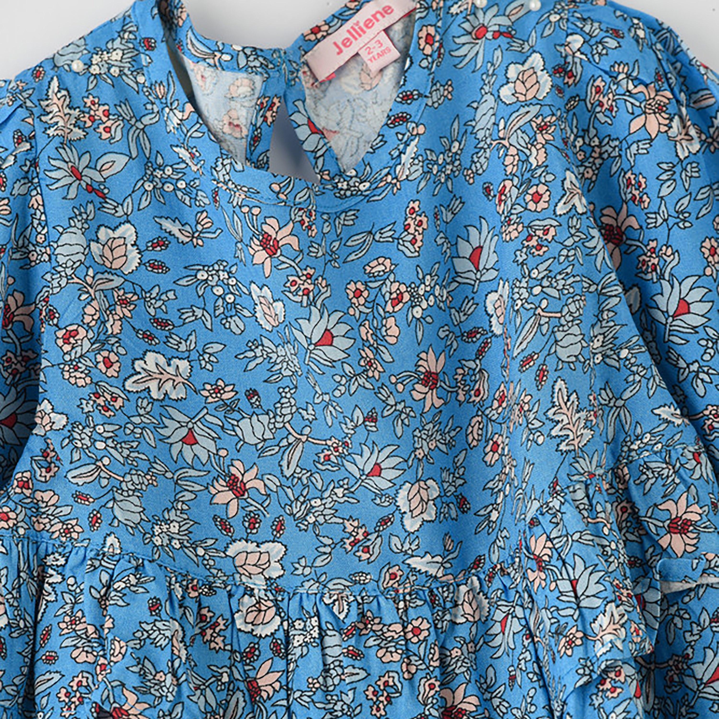 UniqKidz Full Sleeves Floral Top-girls-clothing-blousesandshirts-image-3