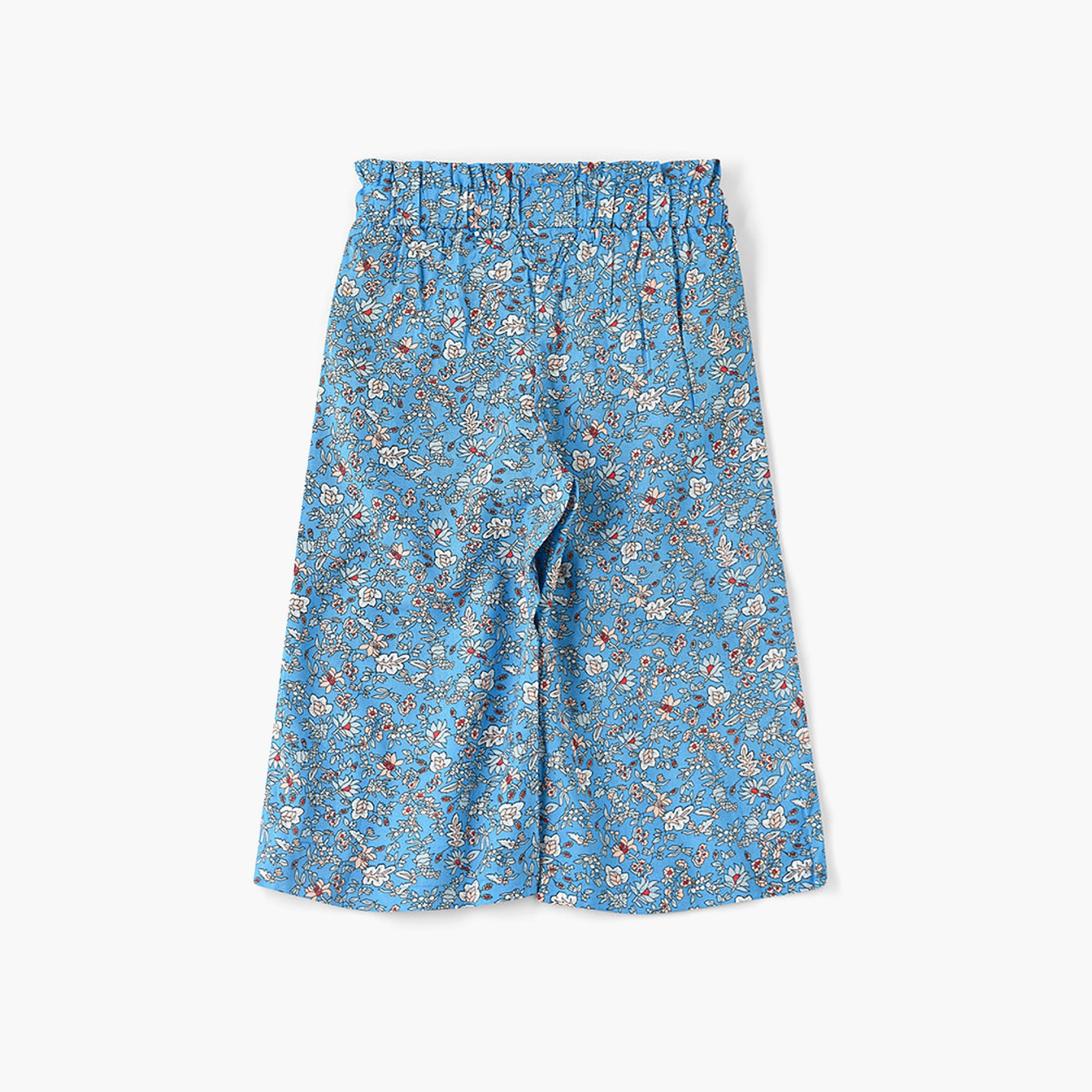 UniqKidz Mid Calf Floral Culottes-girls-clothing-bottoms-joggersandtrackpants-image-2
